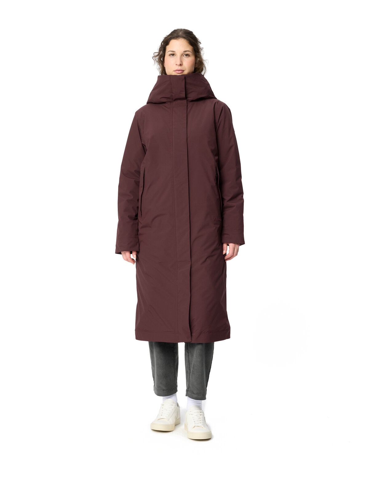 VAUDE Wintermantel "WOMENS COREWAY COAT" mit Fleecefütterung, mit Kapuze, wasserabweisend