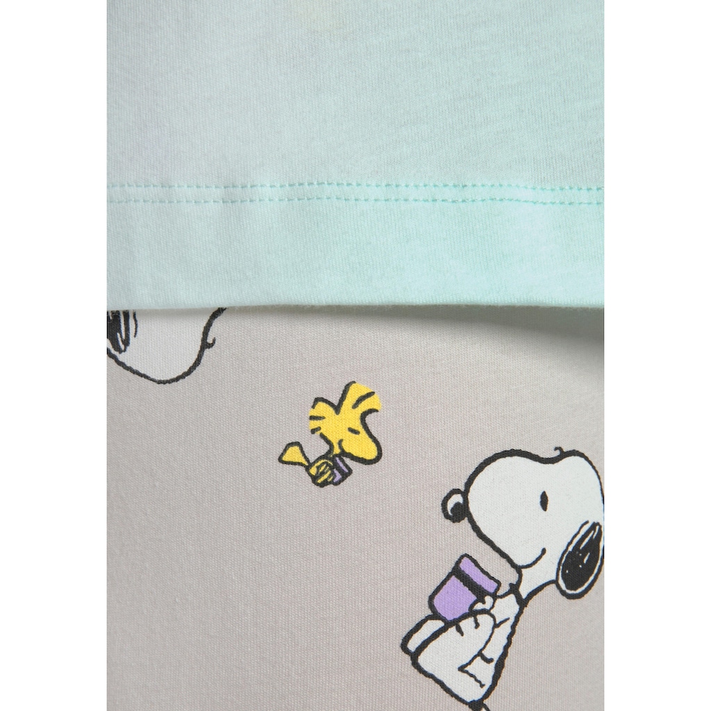 Peanuts Pyjama, (2 tlg.), mit Snoopy und Woodstock Druck