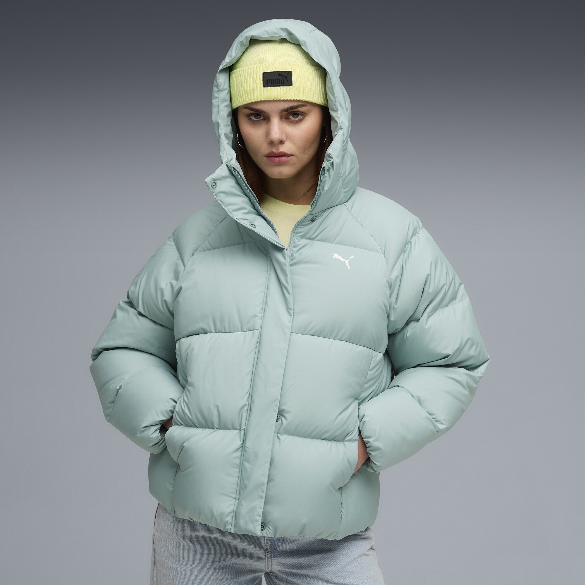 PUMA Daunenjacke »Daunen-Pufferjacke mit Kapuze Damen«