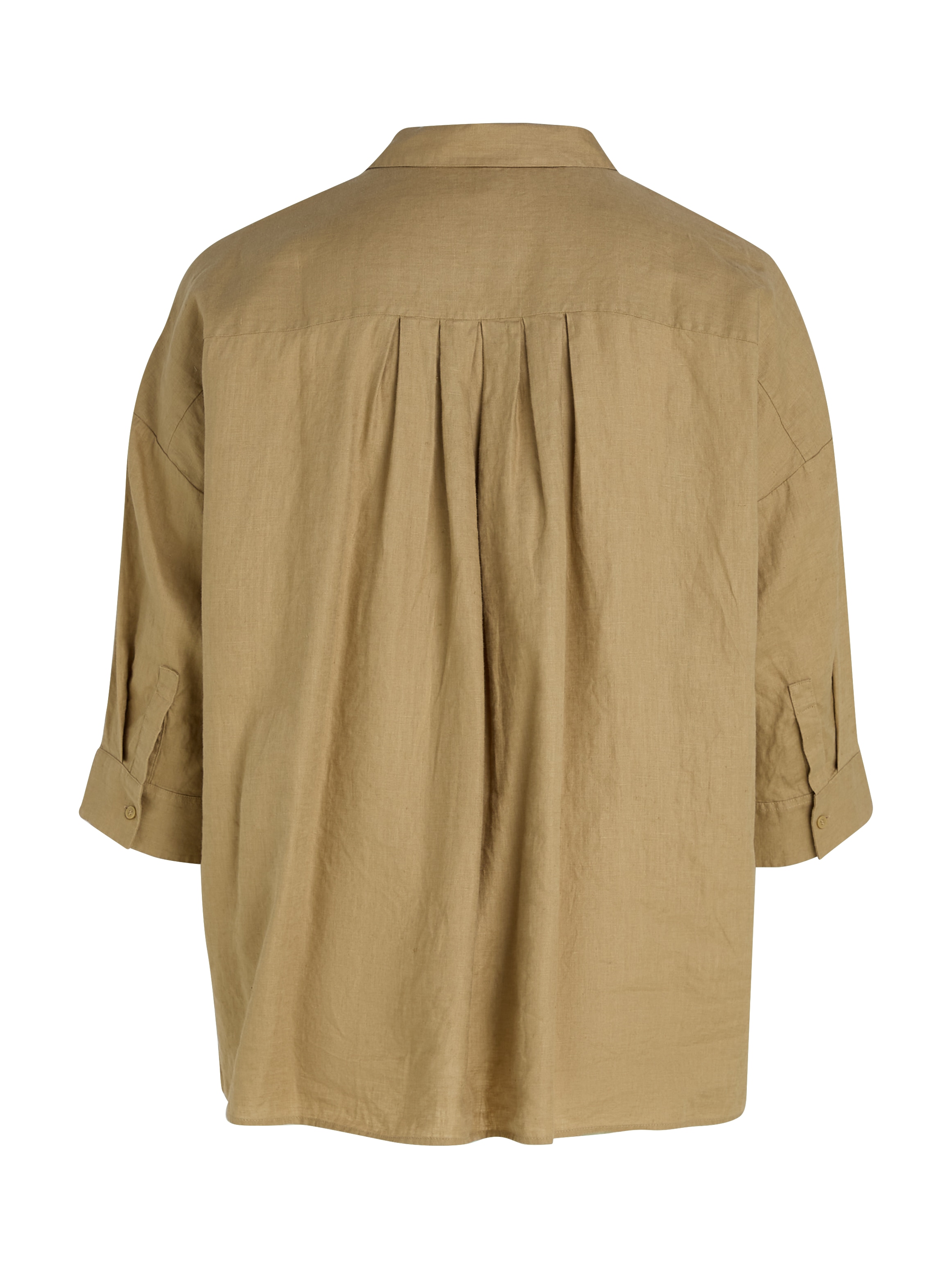 Tommy Hilfiger Curve Hemdbluse »CRV ESS LINEN EASY SHIRT«, in Großen Größen, Leinenqualität