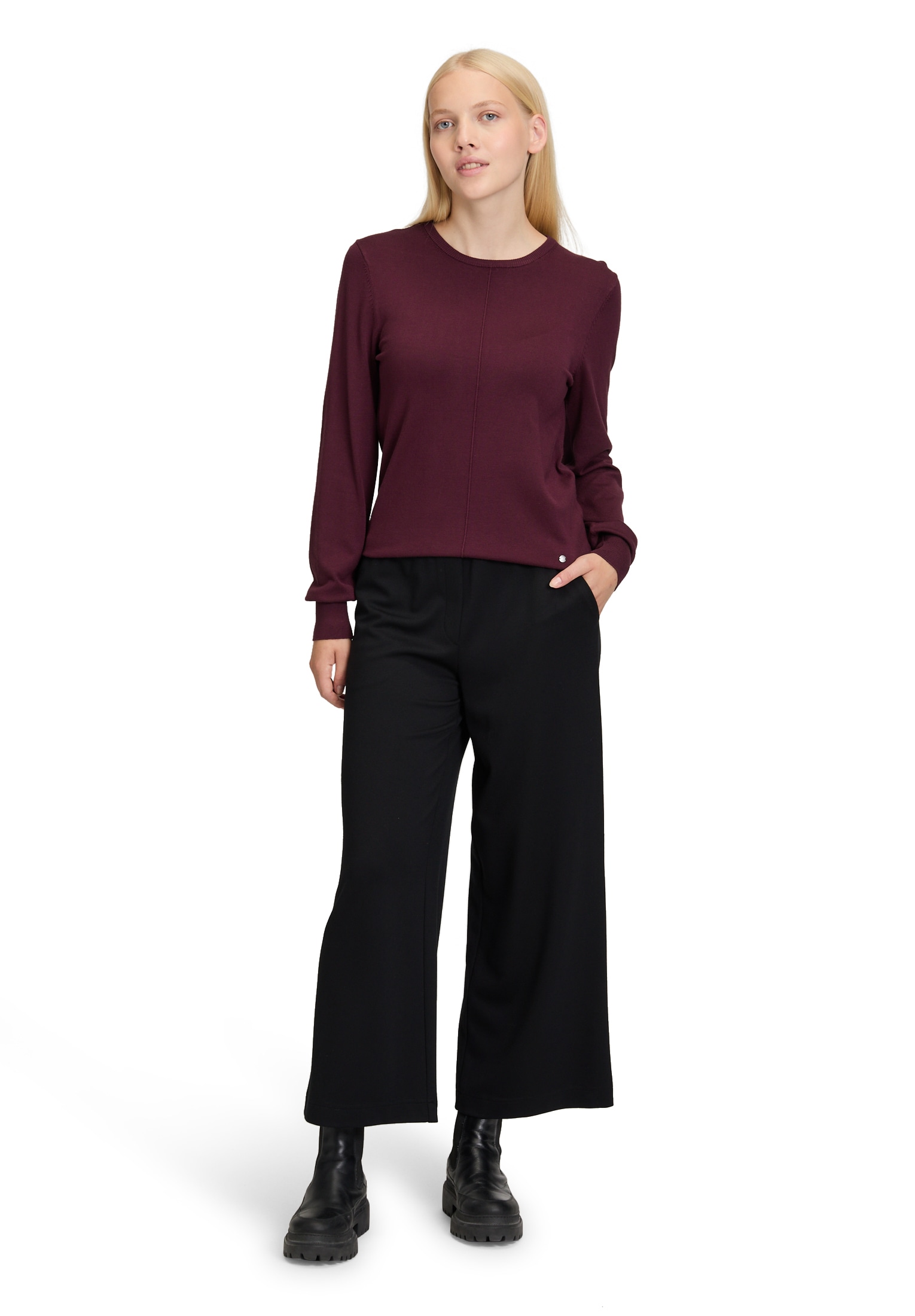 Betty&Co Strickpullover »Betty & Co Damen Strickpullover mit Strickdetails«, (1 tlg.)