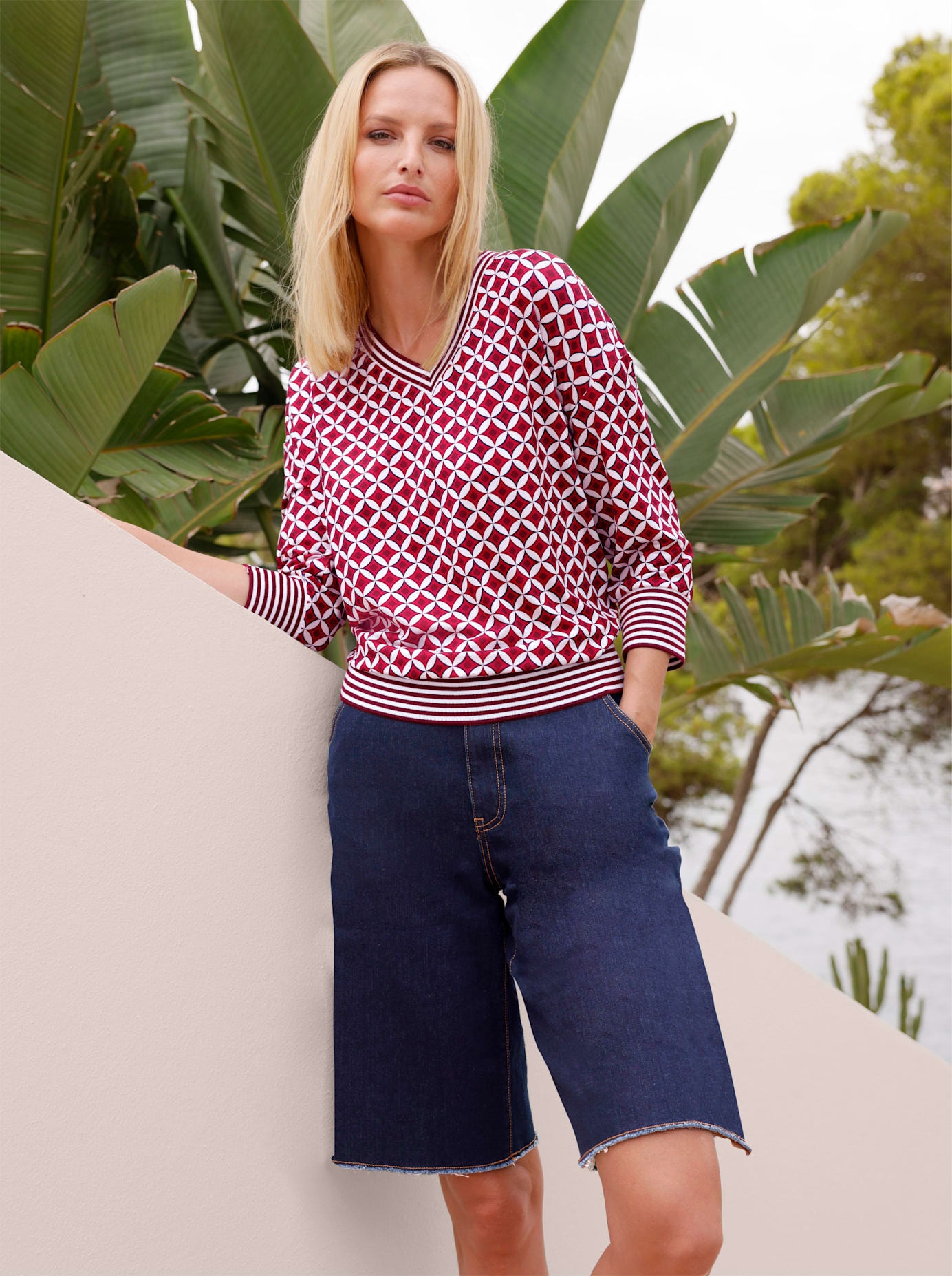 heine 3/4-Arm-Shirt "Druck-Shirt", 1 Stk. günstig online kaufen