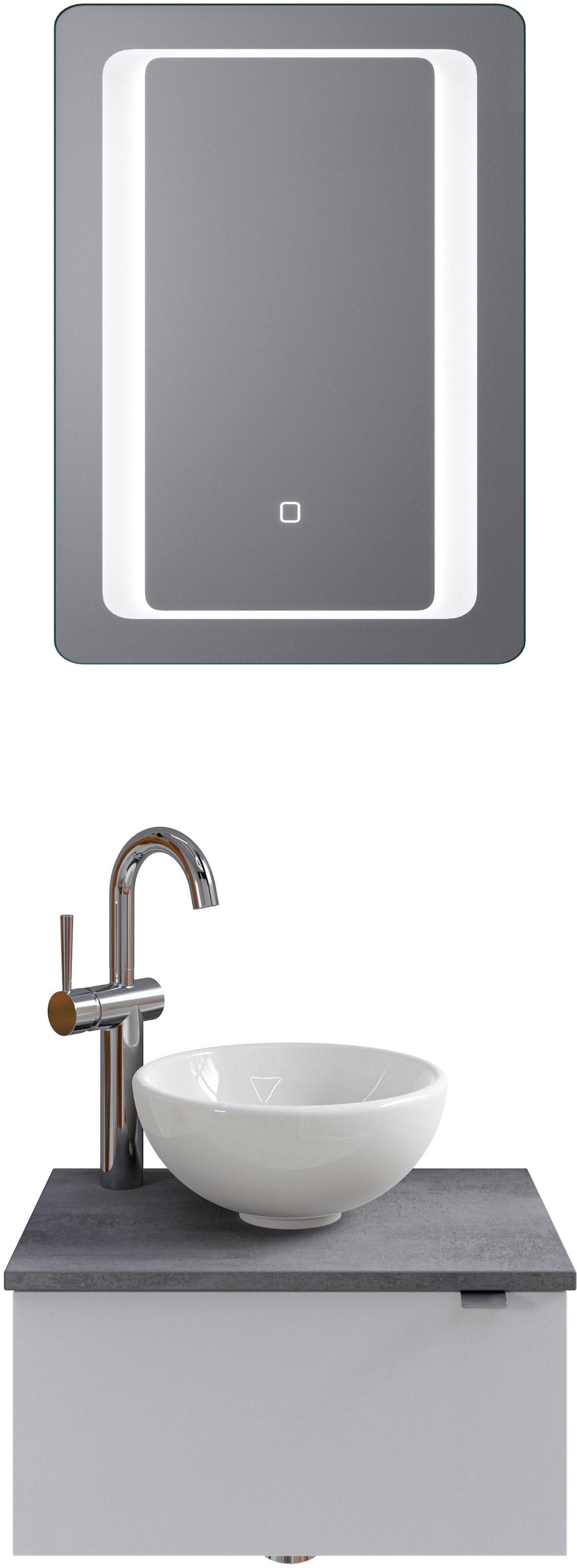 Saphir Badmöbel-Set "Serie 6915" 4 Stk. tlg. Gäste-Bad, 51 cm breit, mit LE günstig online kaufen