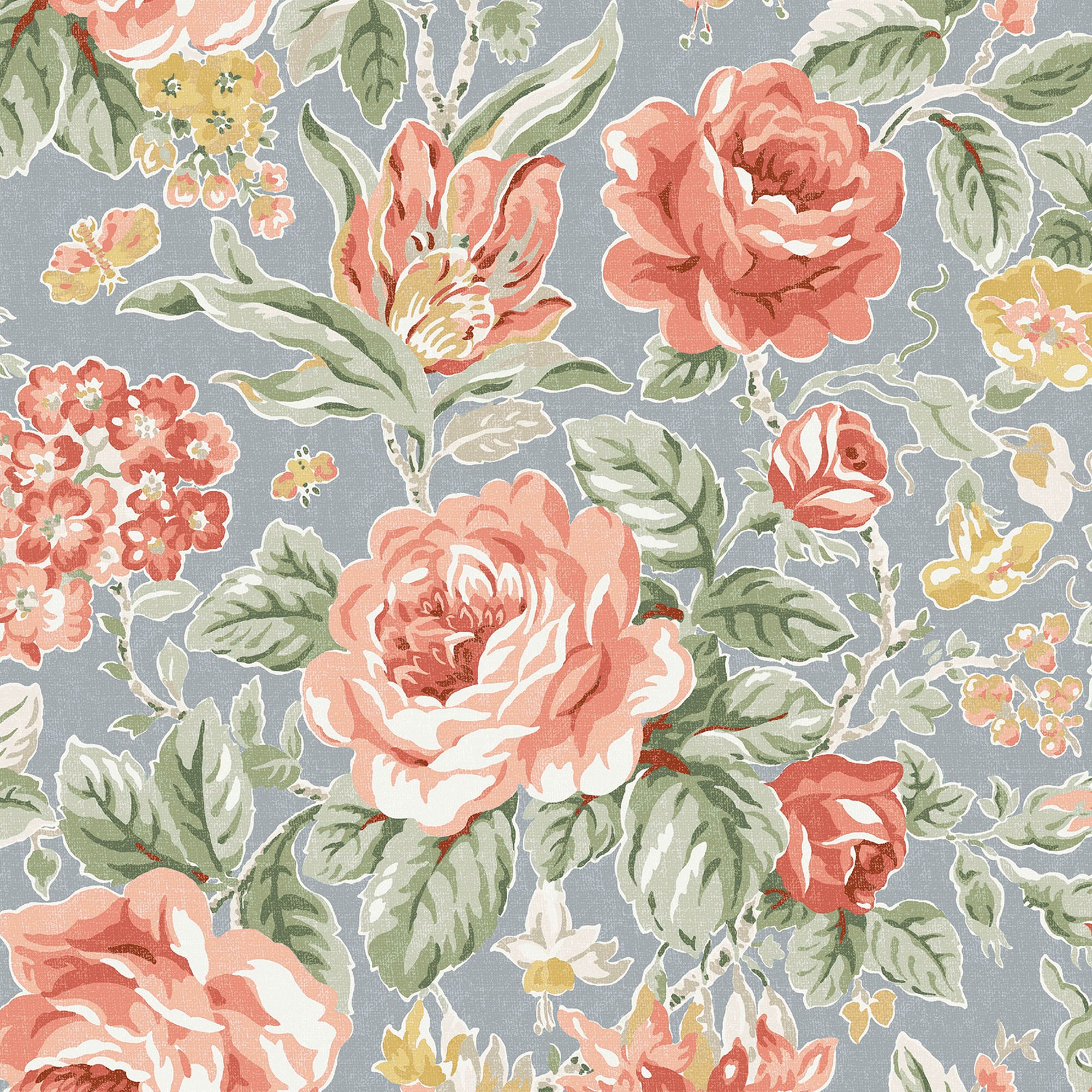 LAURA ASHLEY Vliestapete »Wild Roses«, geblümt, 10mx52cm (ca. 5m2)