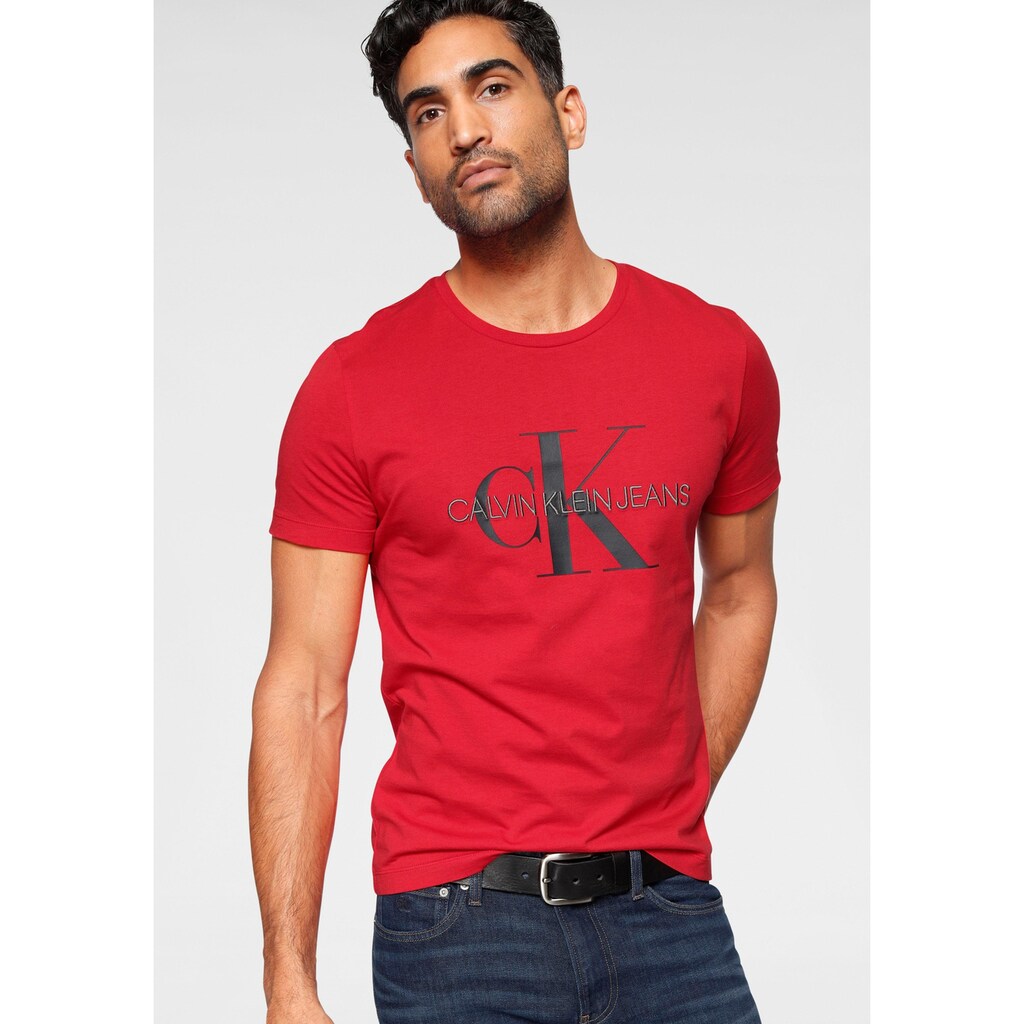 Calvin Klein Jeans T-Shirt »MONOGRAM LOGO SLIM TEE«