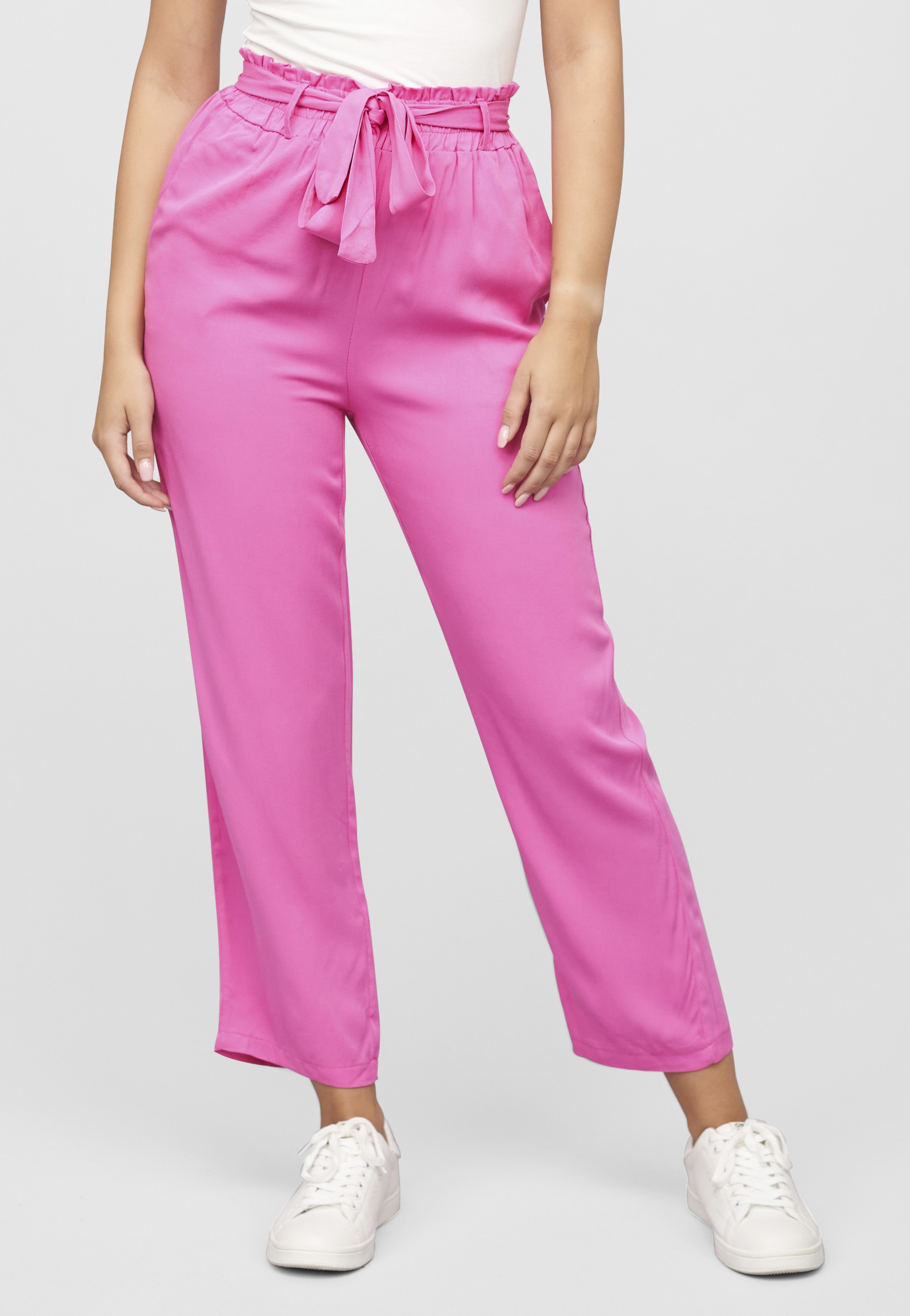 CLOUD 5IVE Stoffhose »CLOUD 5IVE High-Waist Viskose Hose 2-Pockets«