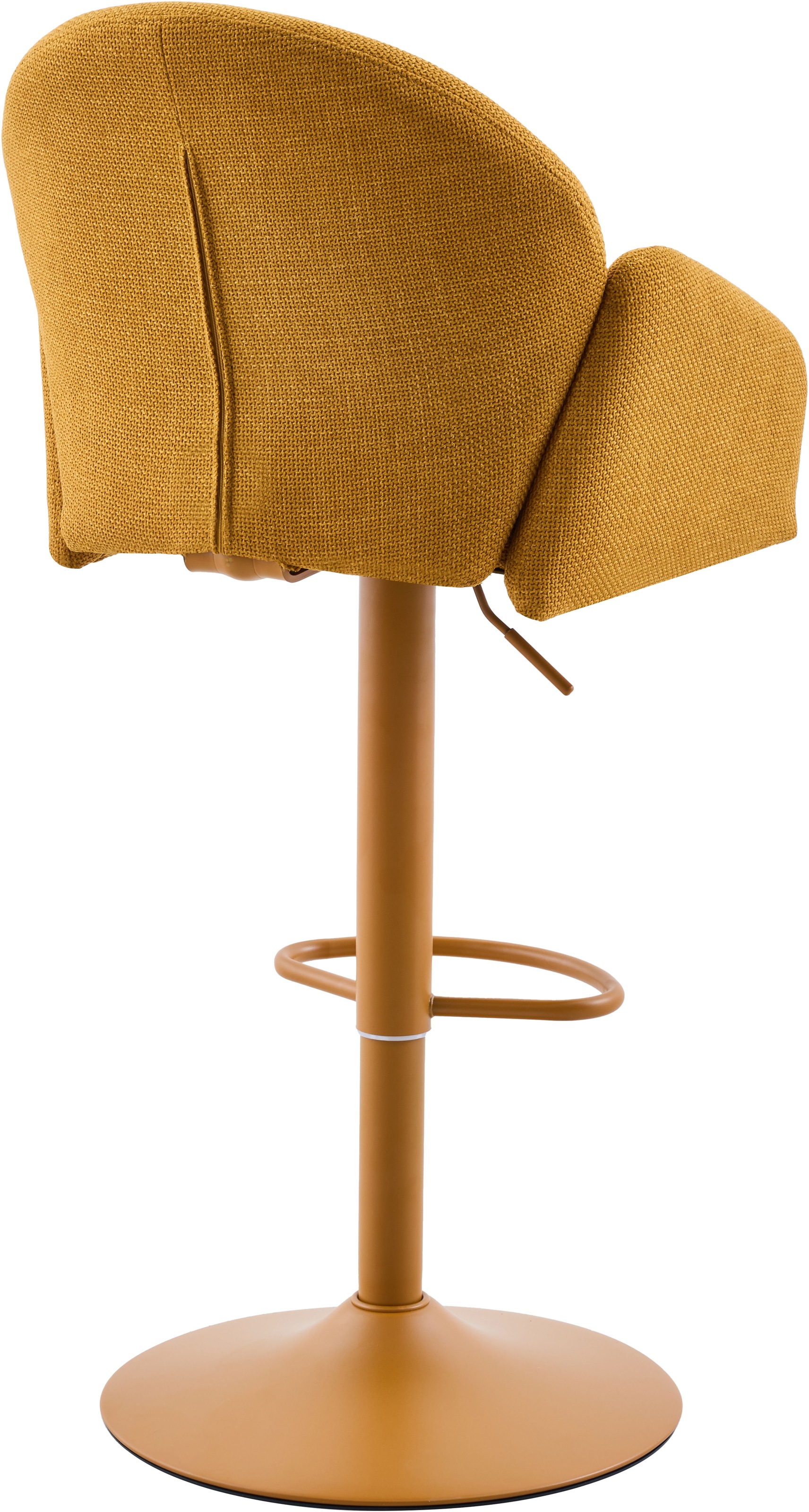 HELA Barhocker »HOLLY« Set, 2 Stk. tlg. 360° drehbar, Höhenverstellbar, Armlehnen, Gestell angepasst an Bezug