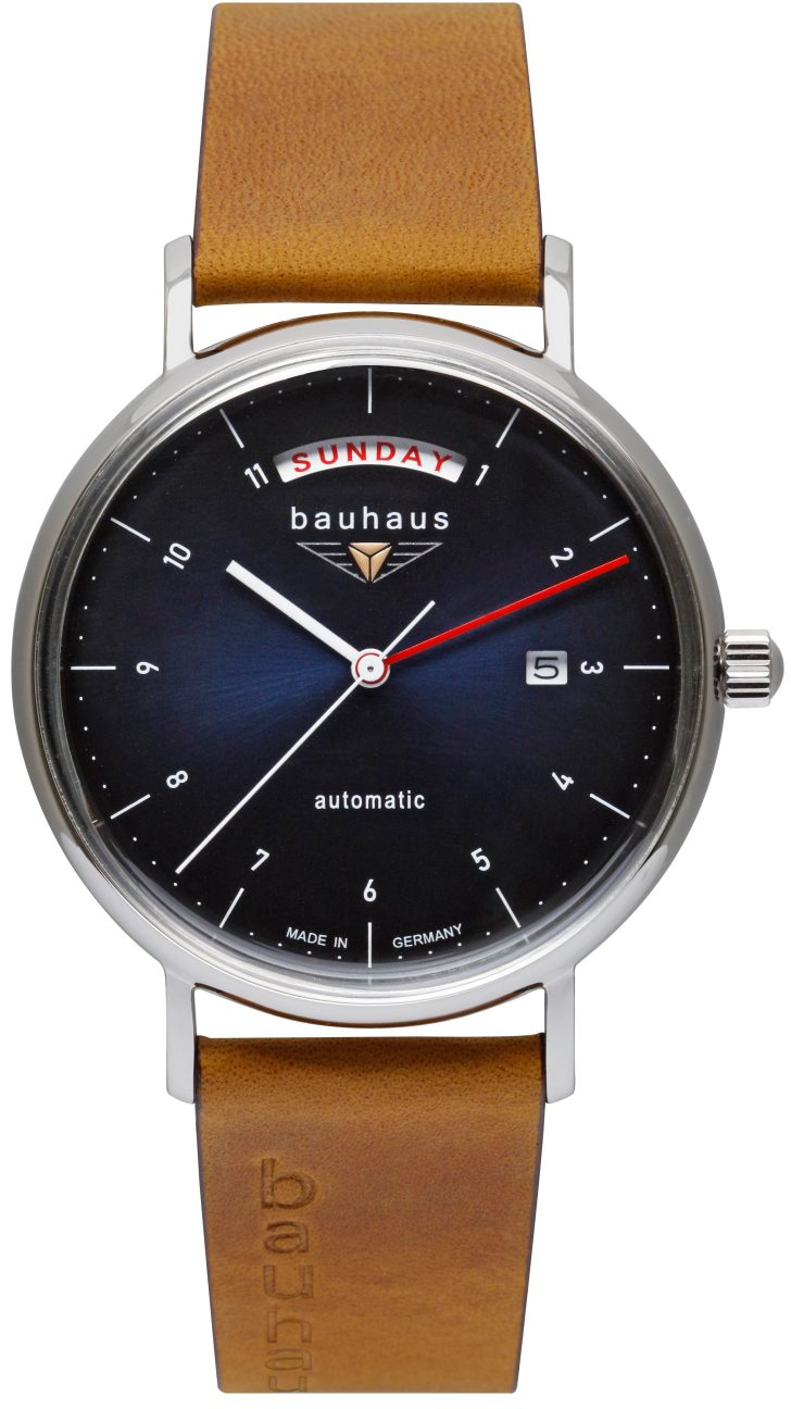 Automatikuhr »Bauhaus Edition, 2162-3«, Armbanduhr, Herrenuhr, Datum, Wochentag, Made...