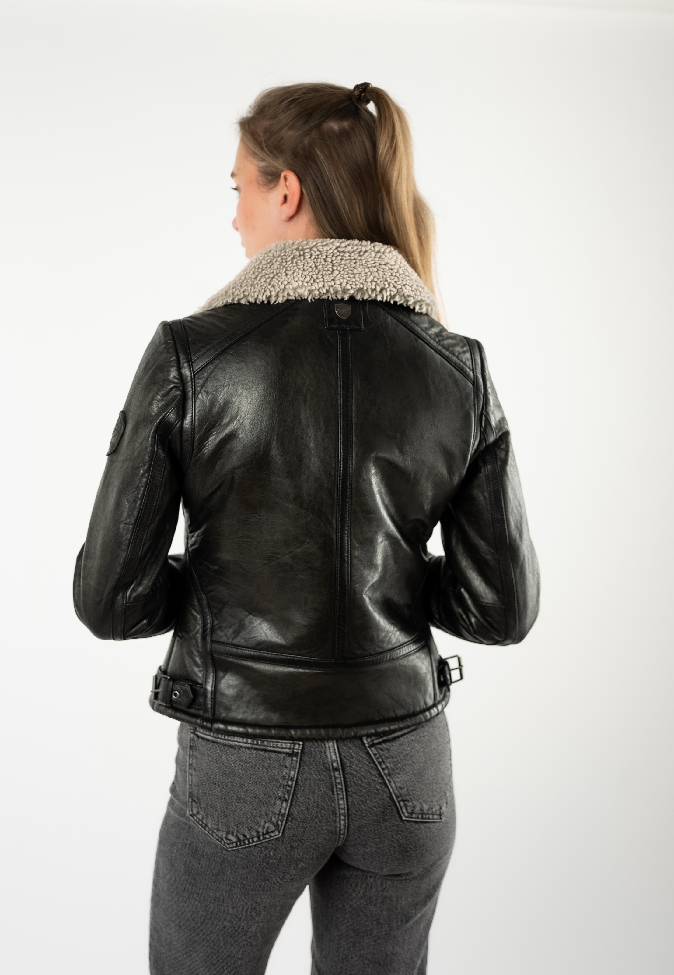 Mauritius Lederjacke »MWNairobi« mit Teddyfell, Flieger-Stil