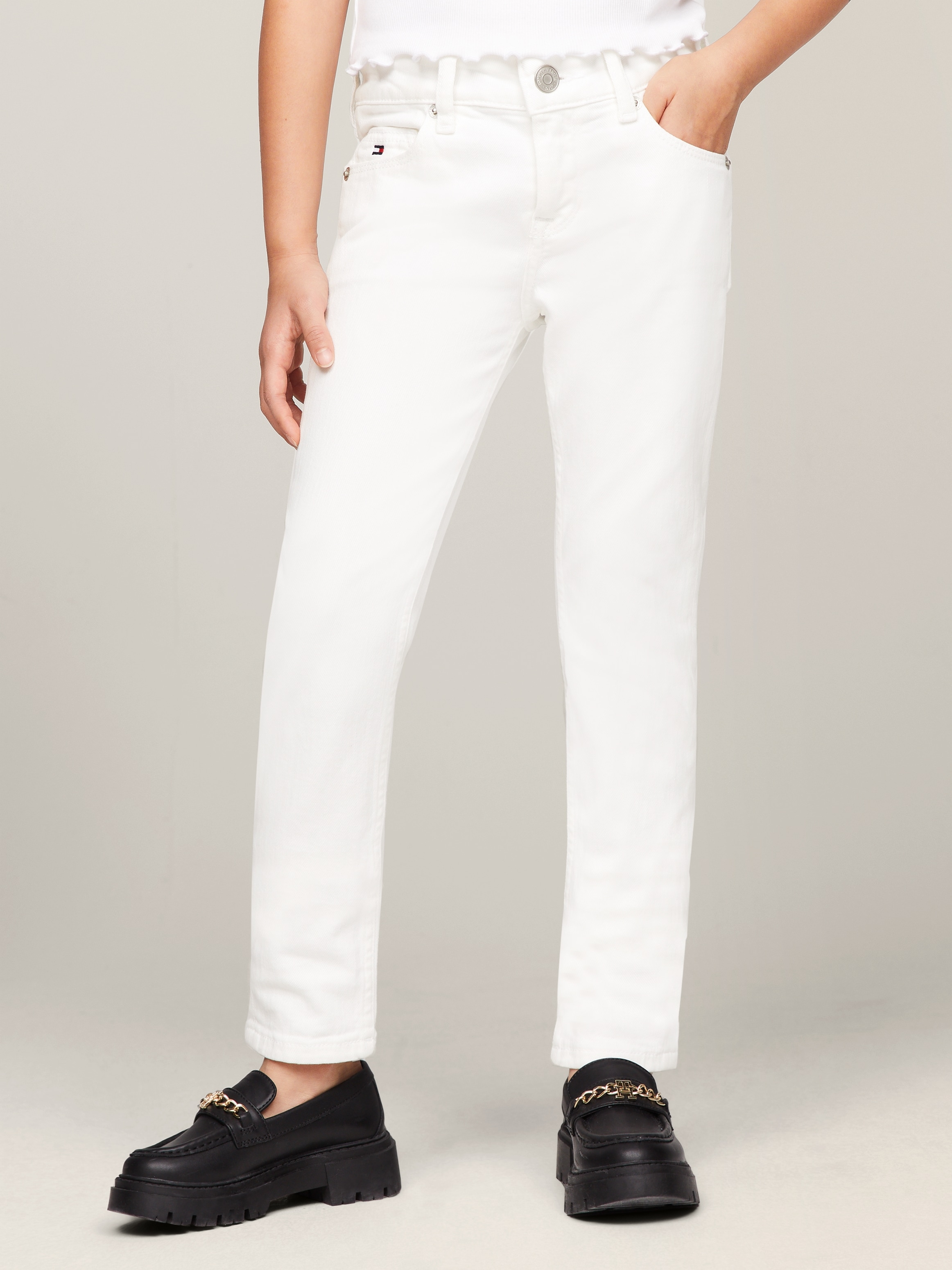 Tommy Hilfiger Slim-fit-Jeans »NORA WHITE«, Kinder bis 16 Jahre