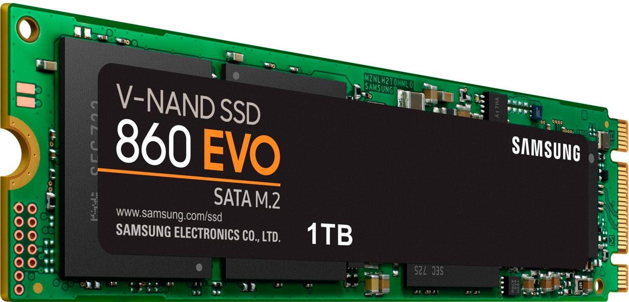 Samsung interne SSD »860 EVO SATA M.2-PCIe«, Anschluss SATA M.2