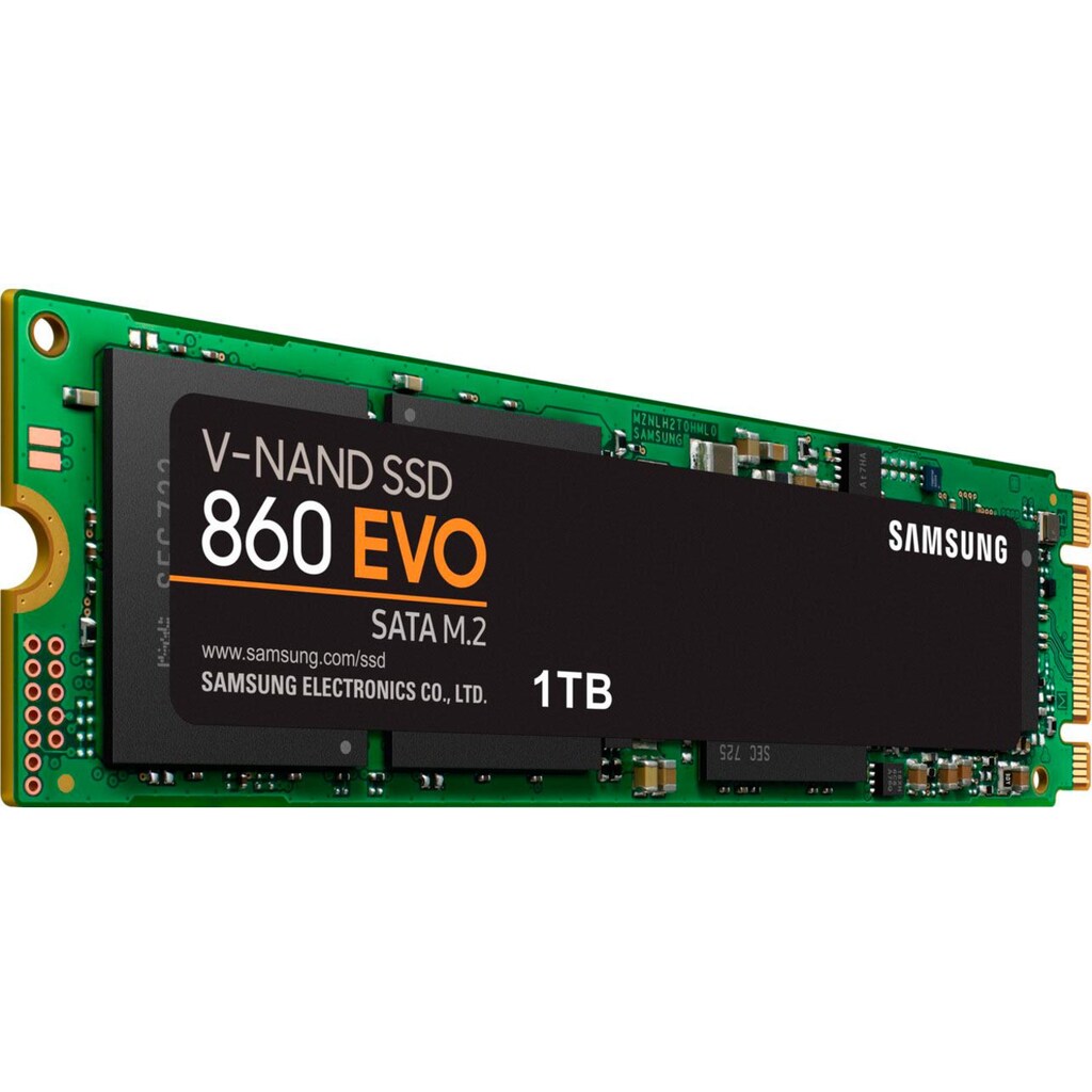 Samsung interne SSD »860 EVO SATA M.2-PCIe«, Anschluss SATA M.2