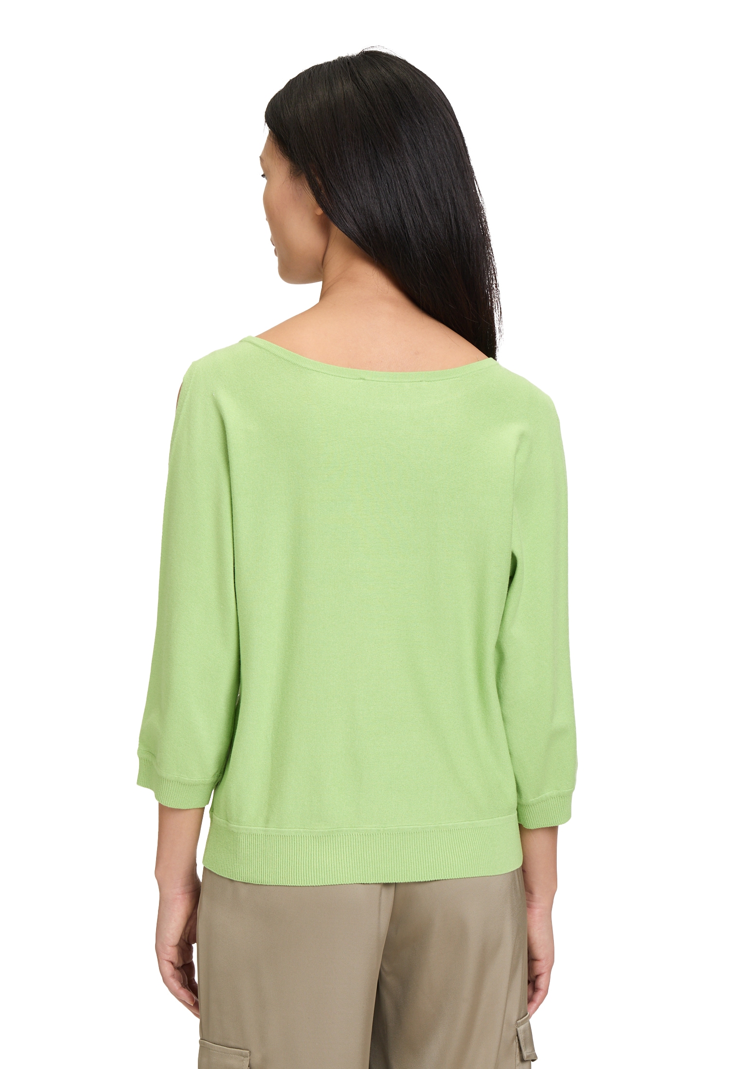 Betty Barclay Strickpullover »Betty Barclay Feinstrickpullover mit Schmucksteinen«, (1 tlg.), Ärmelschlitz
