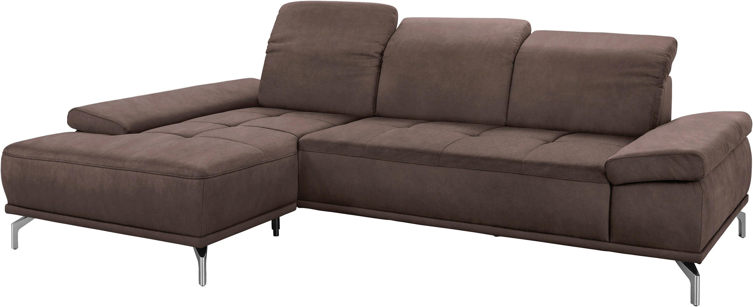 Home affaire Ecksofa "Caluna" Inkl.Sitztiefenverstellung, wahlweise mit Kop günstig online kaufen