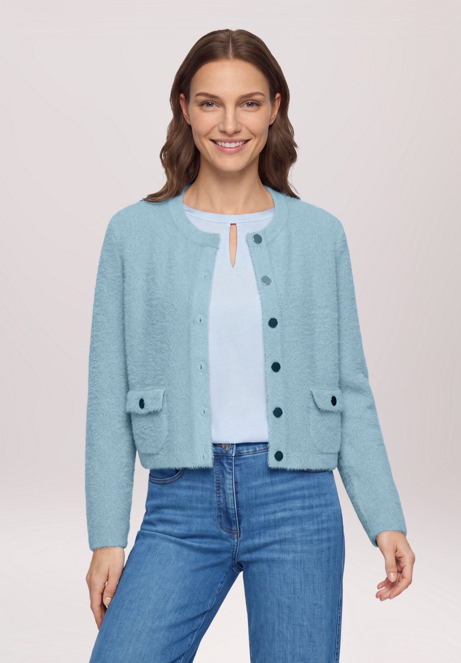 Betty Barclay Strickjacke »Damen mit aufgesetzten Taschen« 1