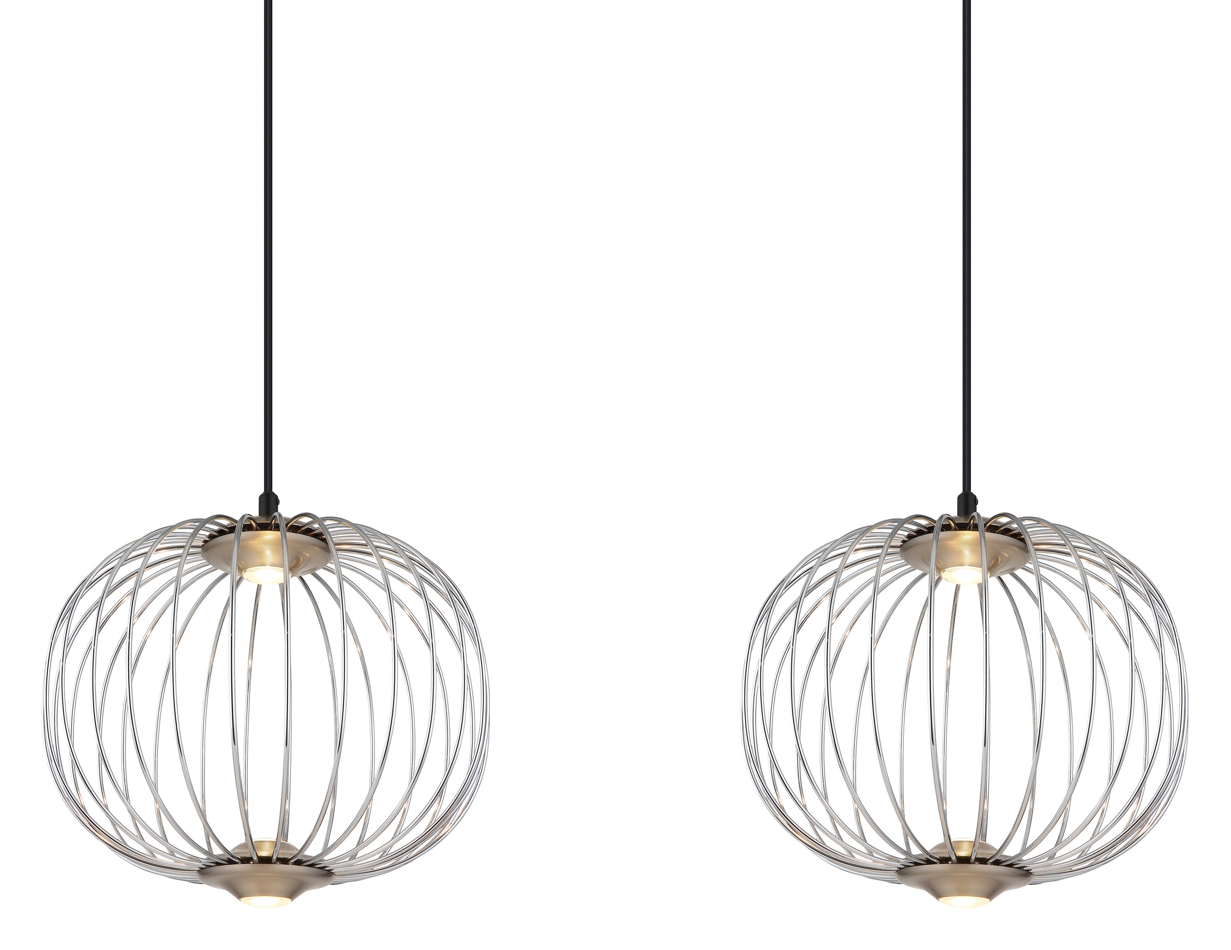 GLOBO LIGHTING LED Pendelleuchte »GALWAY«, Leuchtmittel LED-Modul | LED fest integriert, Hängelampe/Hängeleuchte/Wohnzimmer/Esszimmer/Esstisch/rund