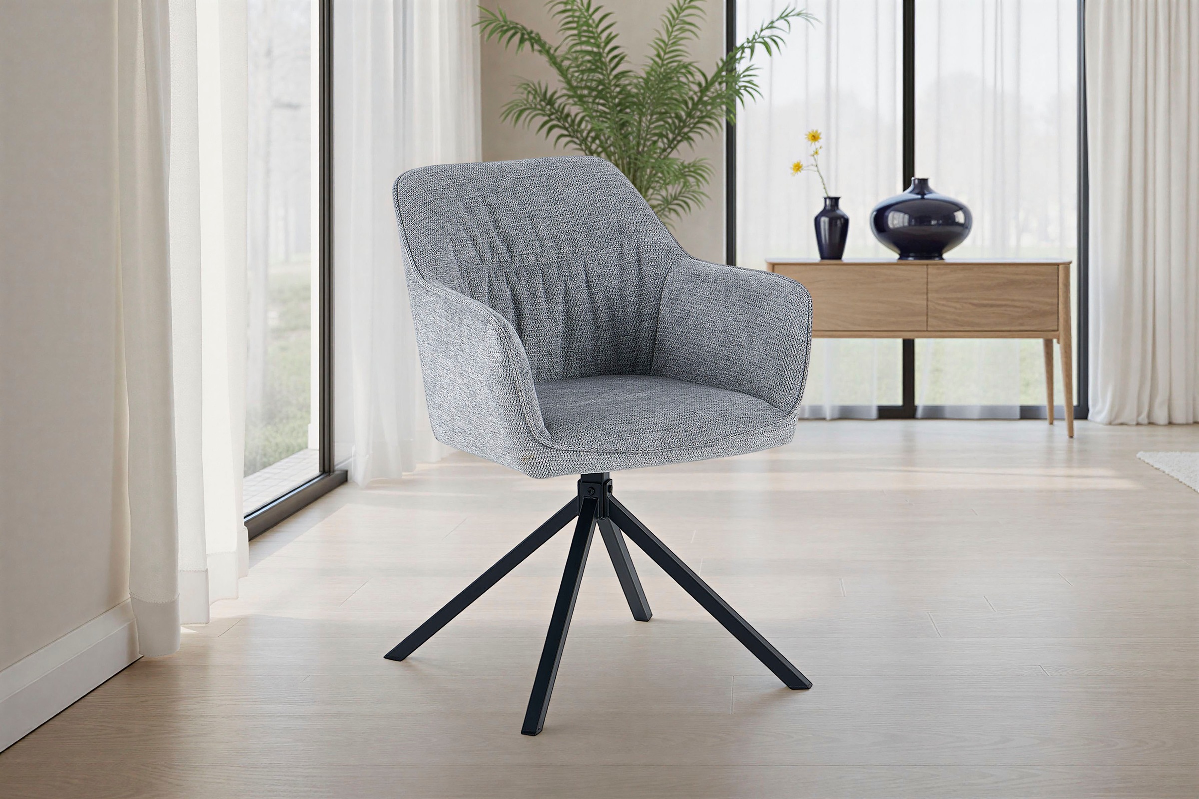 OTTO home Esszimmerstuhl "Turin" (Set) 2 Stk.moderner Stuhl, 360 Grad drehb günstig online kaufen