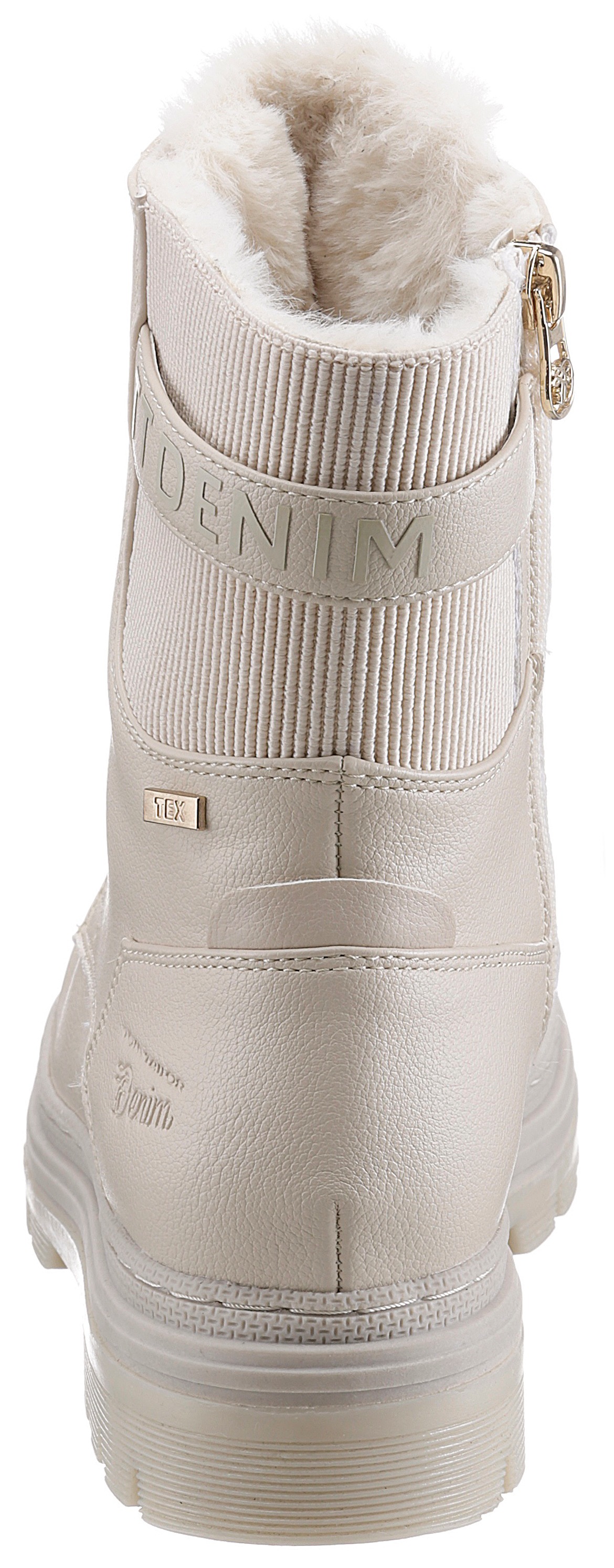 TOM TAILOR Schnürboots, Winterstiefel mit Logoprägung an der Ferse günstig online kaufen