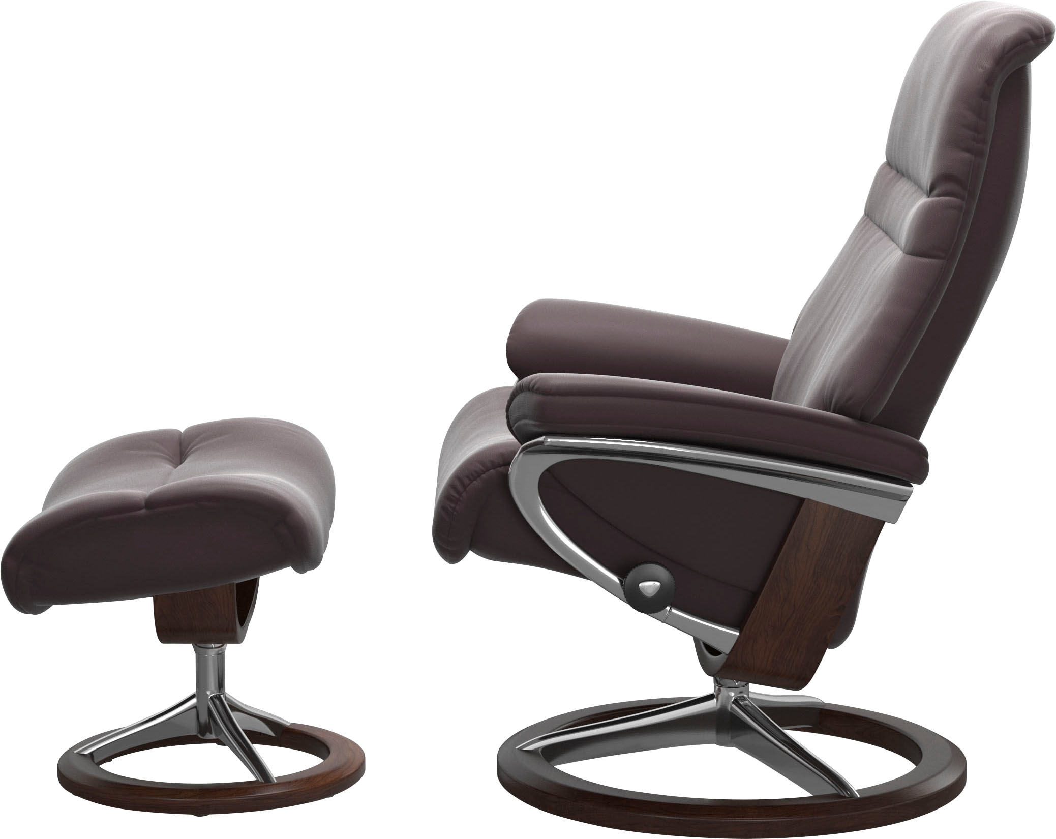 Gestell mit Braun (Set, Hocker), mit Größe Stressless® | kaufen »Sunrise«, Relaxsessel Base, Signature Relaxsessel BAUR L,