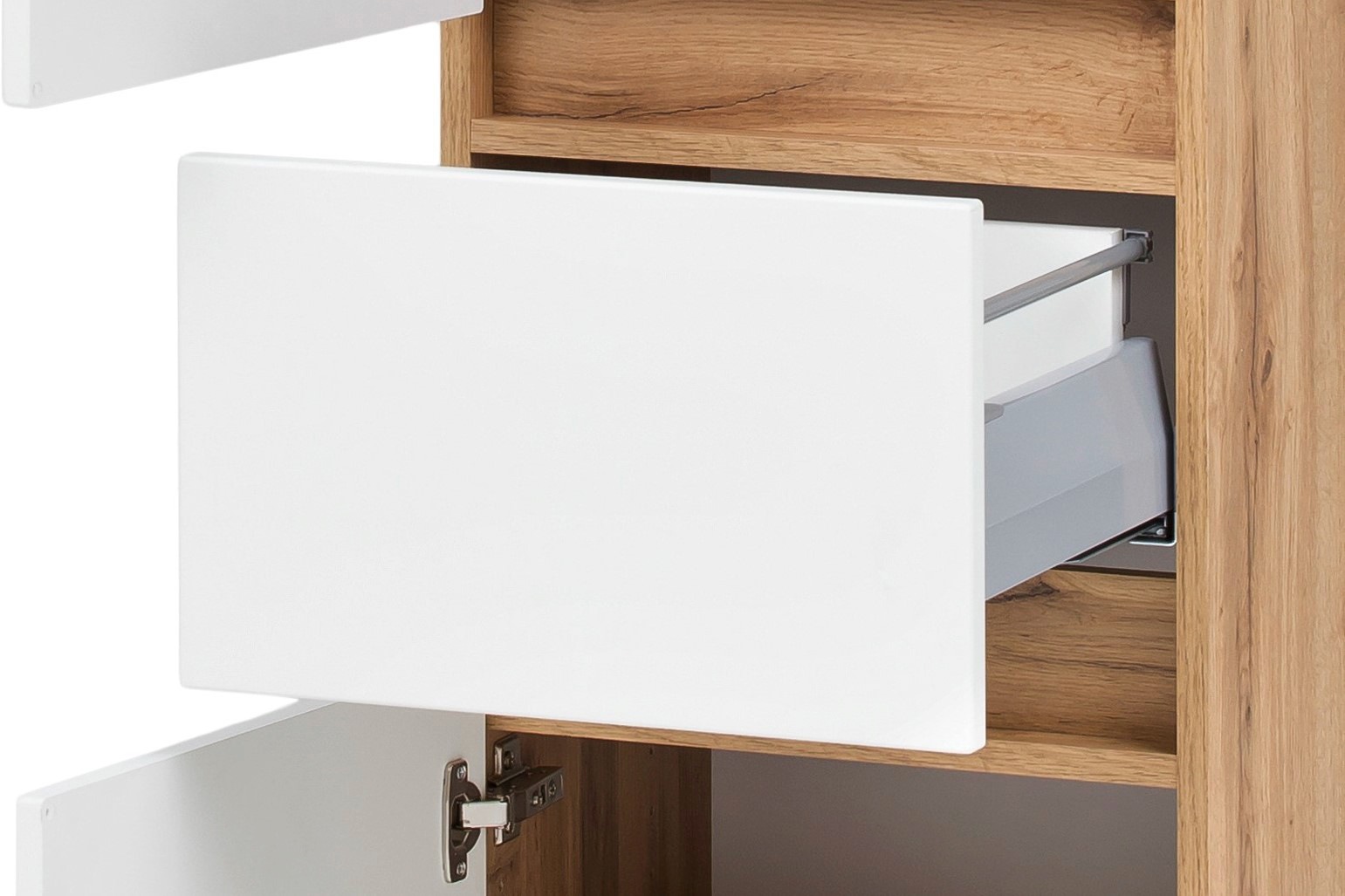 welltime Seitenschrank »Kaunas«, 40 cm breit, mit Schubkasten, Soft-Close-Funktion
