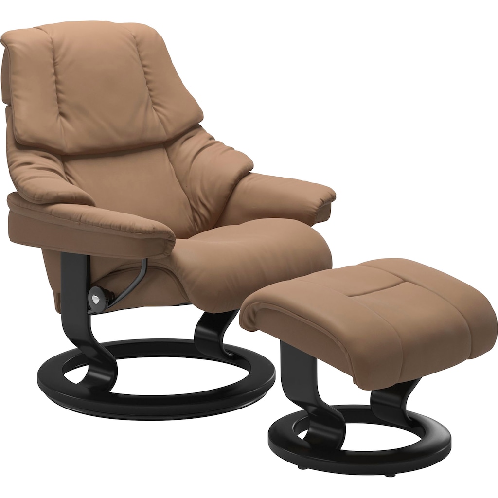 Stressless® Relaxsessel-Set »Reno«, mit Hocker, mit Classic Base, Größe S, M & L, Gestell Schwarz