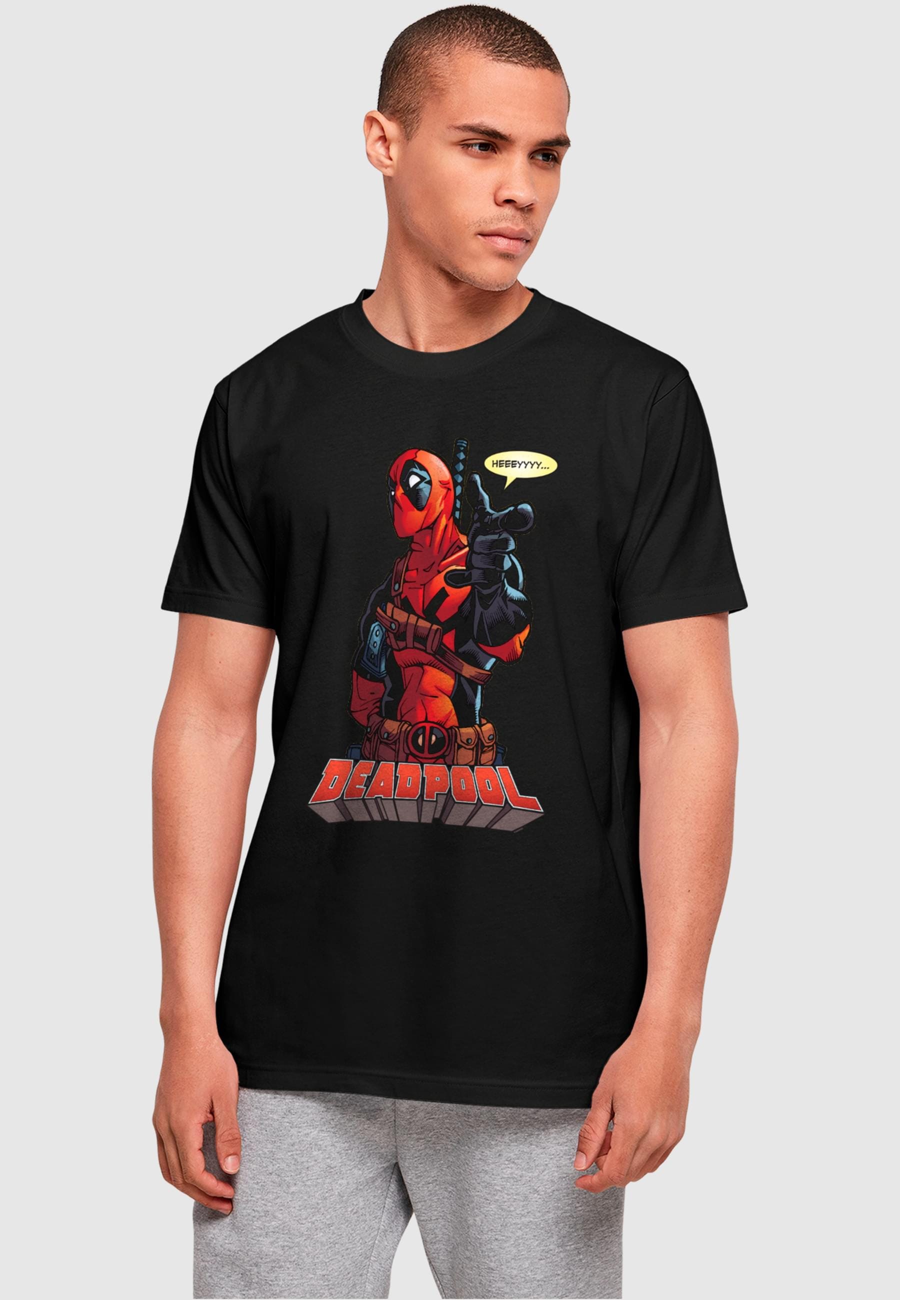 ABSOLUTE CULT T-Shirt »ABSOLUTE CULT Herren Deadpool - Hey You T-Shirt«, (1 tlg.)