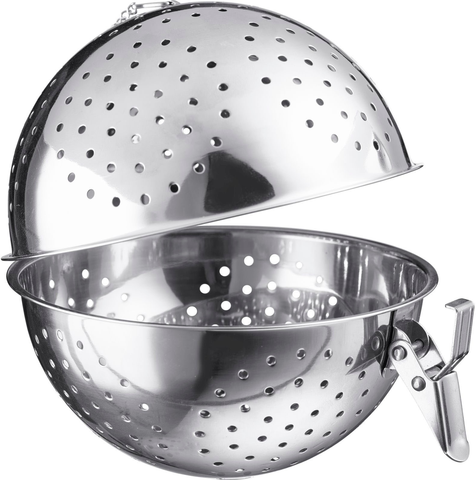 Reiskocher WESTMARK "Reiskugel", silber, B:14,5cm H:14,5cm T:14,5cm, Reiskocher, 1 Liter, ca. 4 Portionen, Edelstahl 3