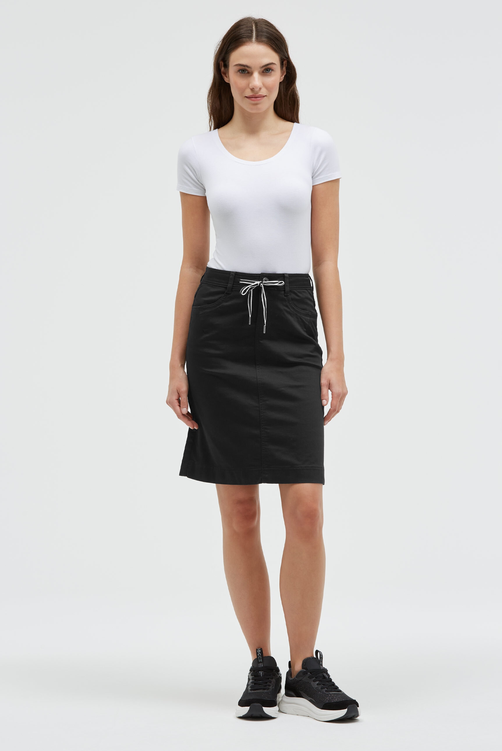 SOCCX Jeansrock mit Taschen