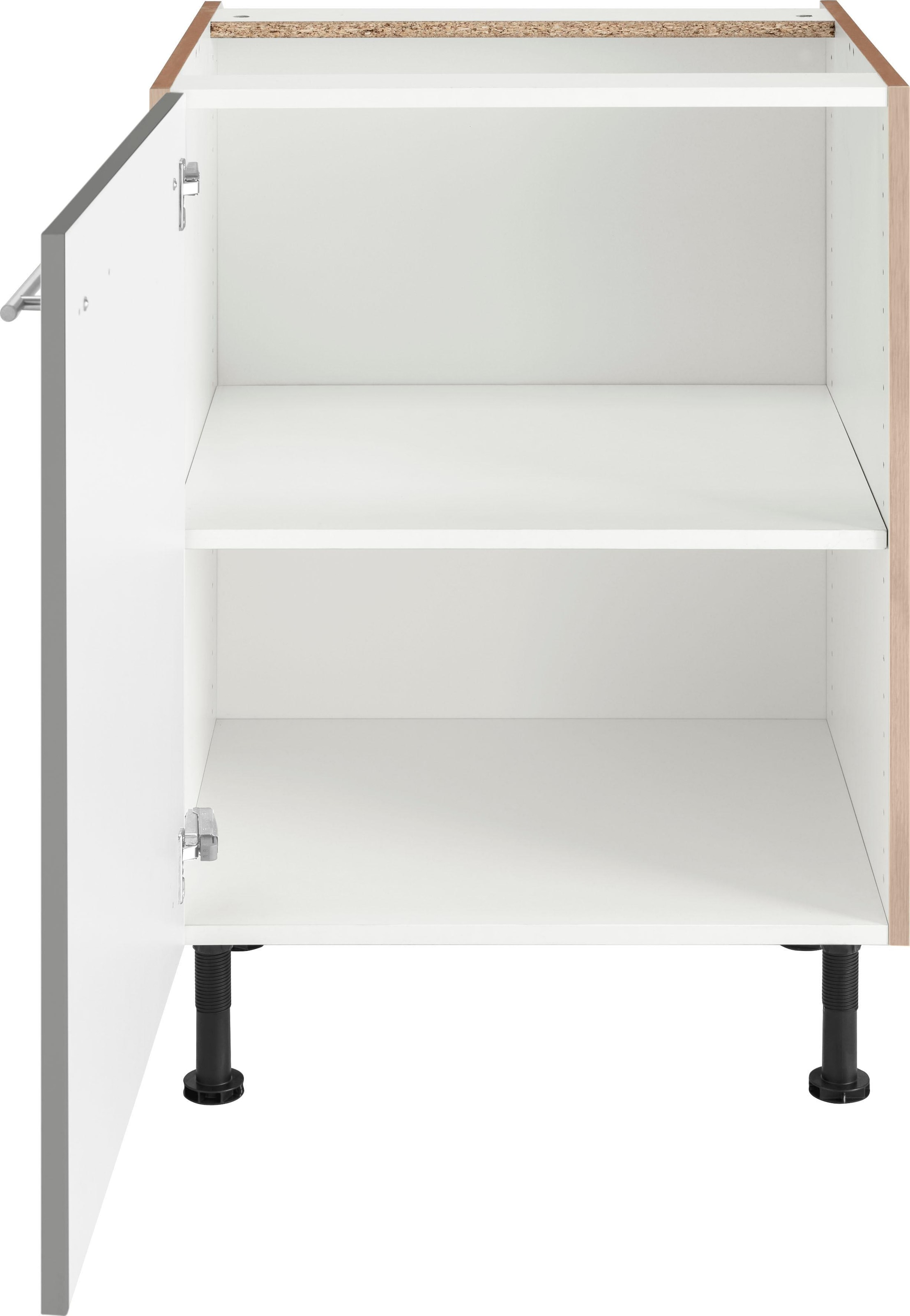 OPTIFIT Unterschrank »Bern«, 60 cm breit, mit 1 Tür mit höhenverstellbaren Füßen, mit Metallgriff