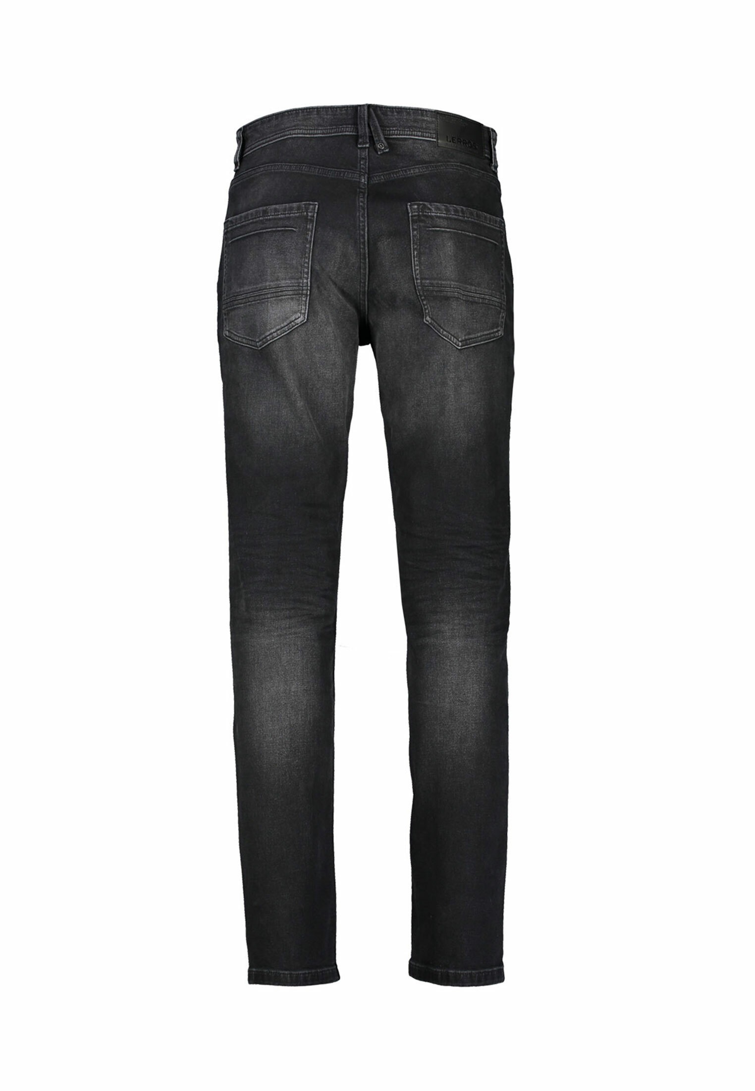 LERROS Relaxhose »LERROS BAXTER 5-Pocket-Denim im Used-Look, RELAXED FIT, black«