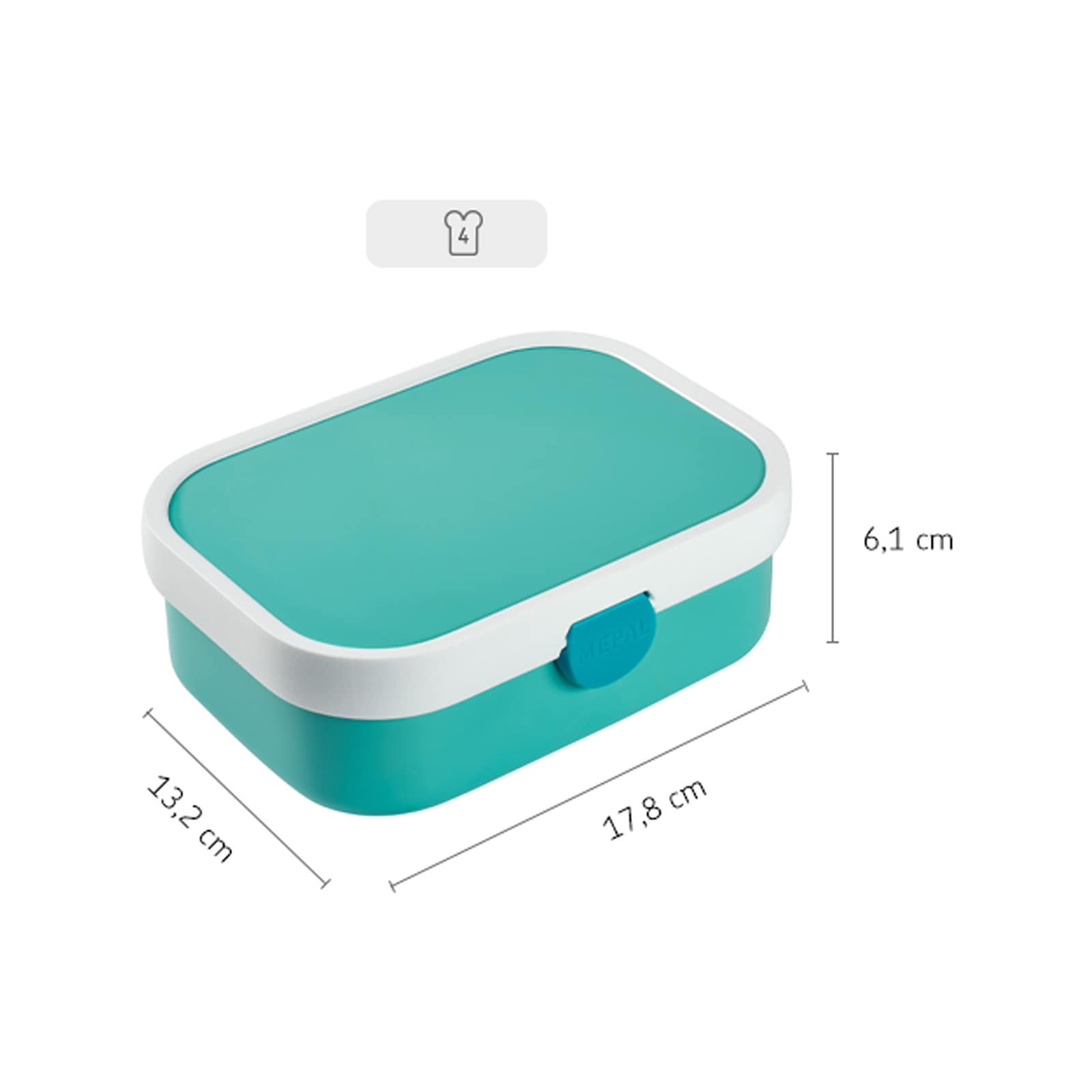 Mepal Lunchbox »Brotdose Campus 700 ml«, (1 tlg.)