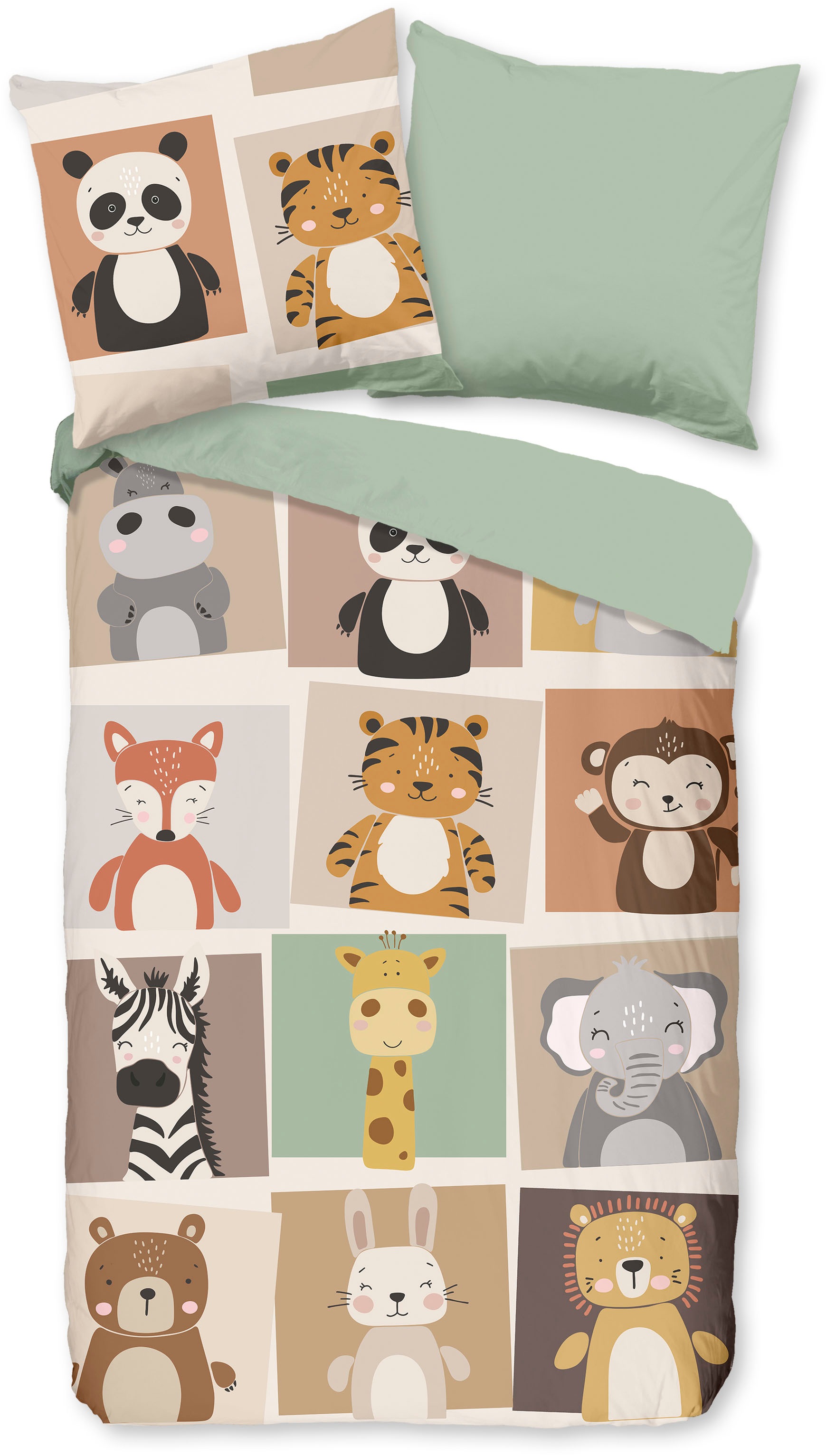 PURE luxury collection Kinderbettwäsche "Ranger" 2 Stk. Mikrofaser, 135x200 günstig online kaufen