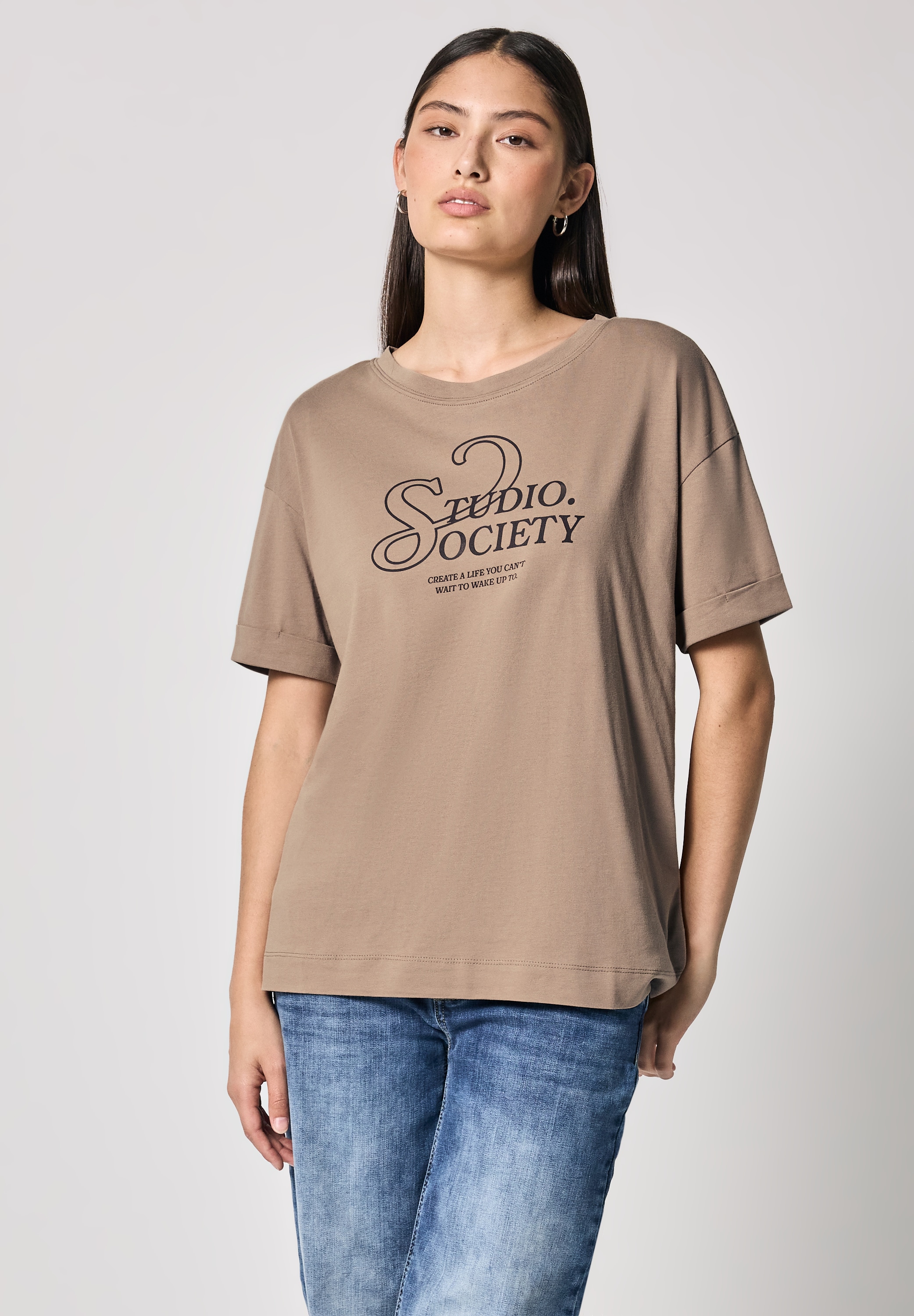 STREET ONE STUDIO T-Shirt, mit Wording günstig online kaufen