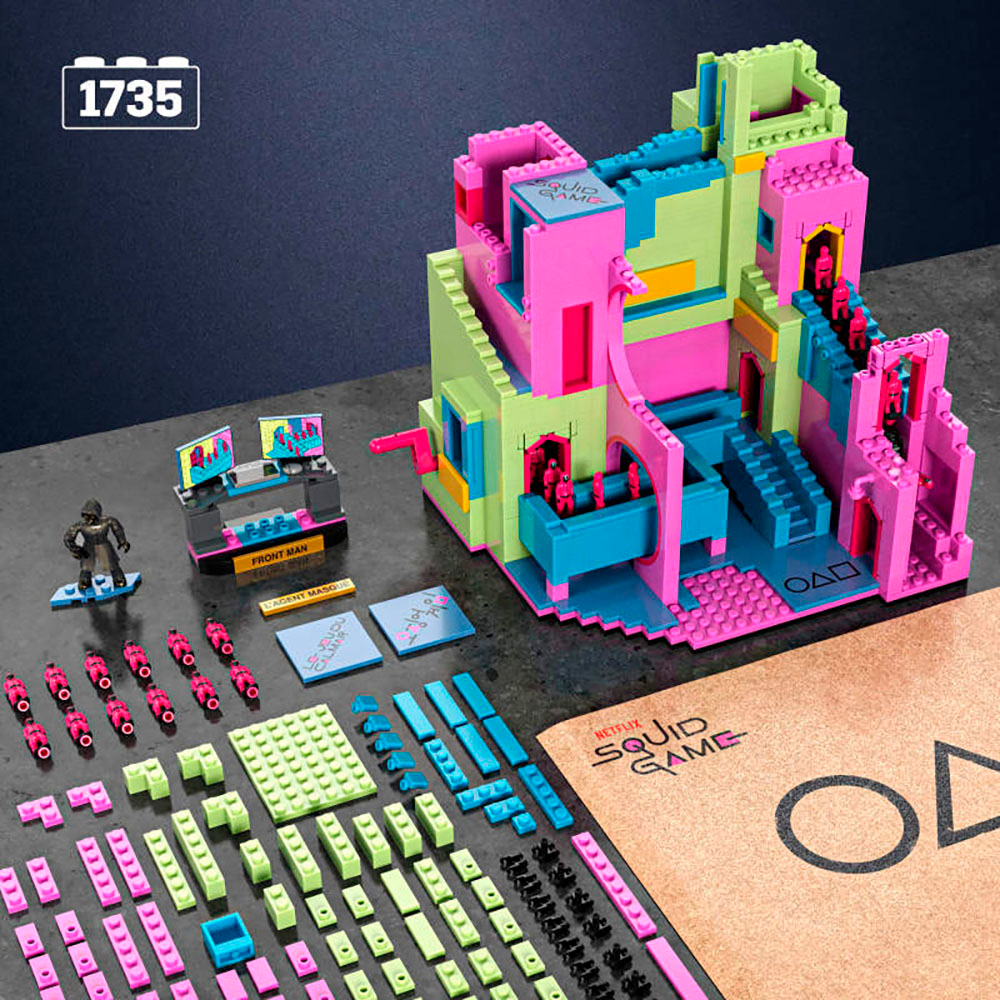MEGA Konstruktions-Spielset »Showcase Squid Game Set«, (1707 St.)