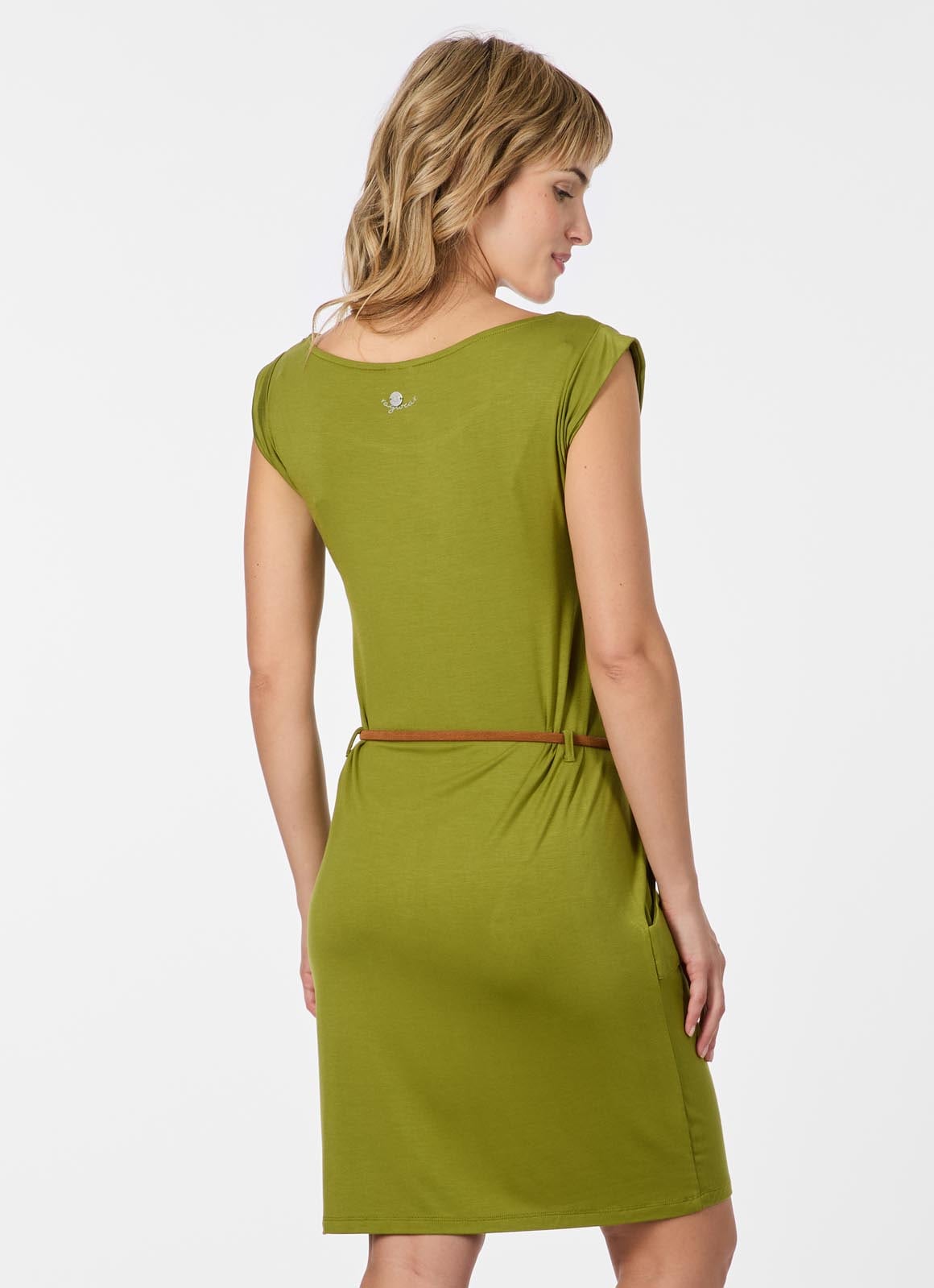 Ragwear Minikleid »TAGG« 2 tlg. Seitennahttaschen Viskosemischung mit Taillen-Gürtel und Seitentaschen