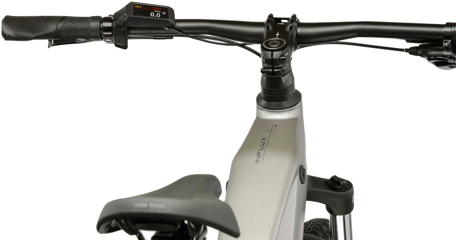 Kross »Influx Hybrid 2.0 16,7Ah / 600 Wh 29 Zoll silber 9 Gänge 2026« 9 Gang Shimano CUES U4000 Schaltwerk Kettenschaltung Mittelmotor 250 W