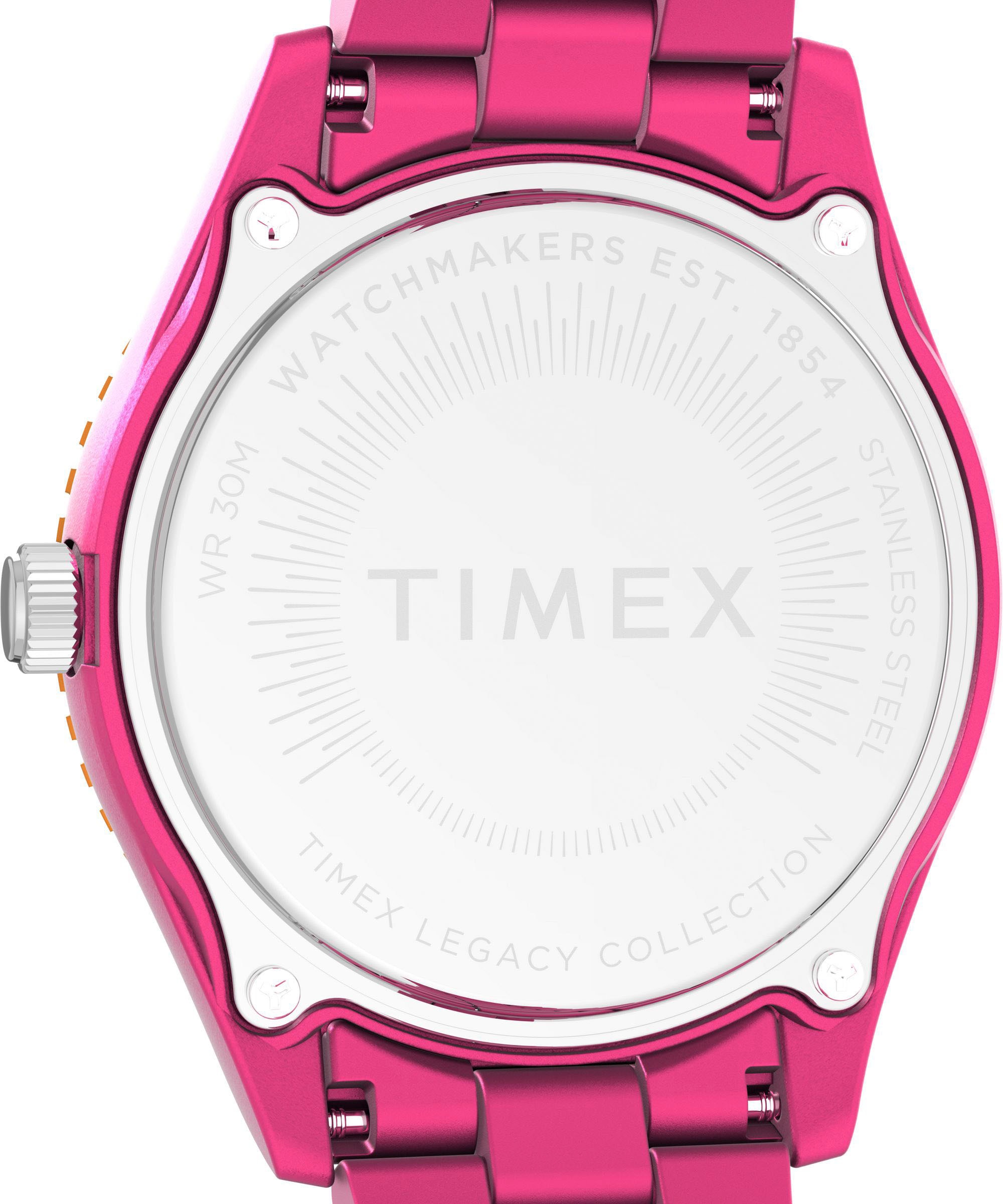 Timex Quarzuhr »LEGACY 37 mm« Armbanduhr, Damenuhr,Kunststoffarmband, Leuchtzeiger