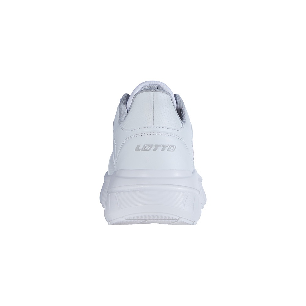 Sneaker LOTTO, Damen, Gr. 44, weiß, leuchtendesgrau, Synthetik, Textil, unifarben, Schuhe Sneaker, - in monochromer Farbgebung 3