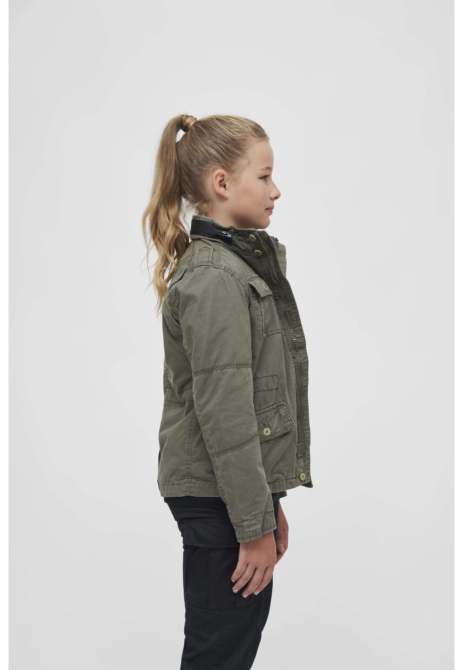 Brandit Allwetterjacke »Brandit Herren Kids Britannia Jacket« 1 Stk. tlg. ohne Kapuze
