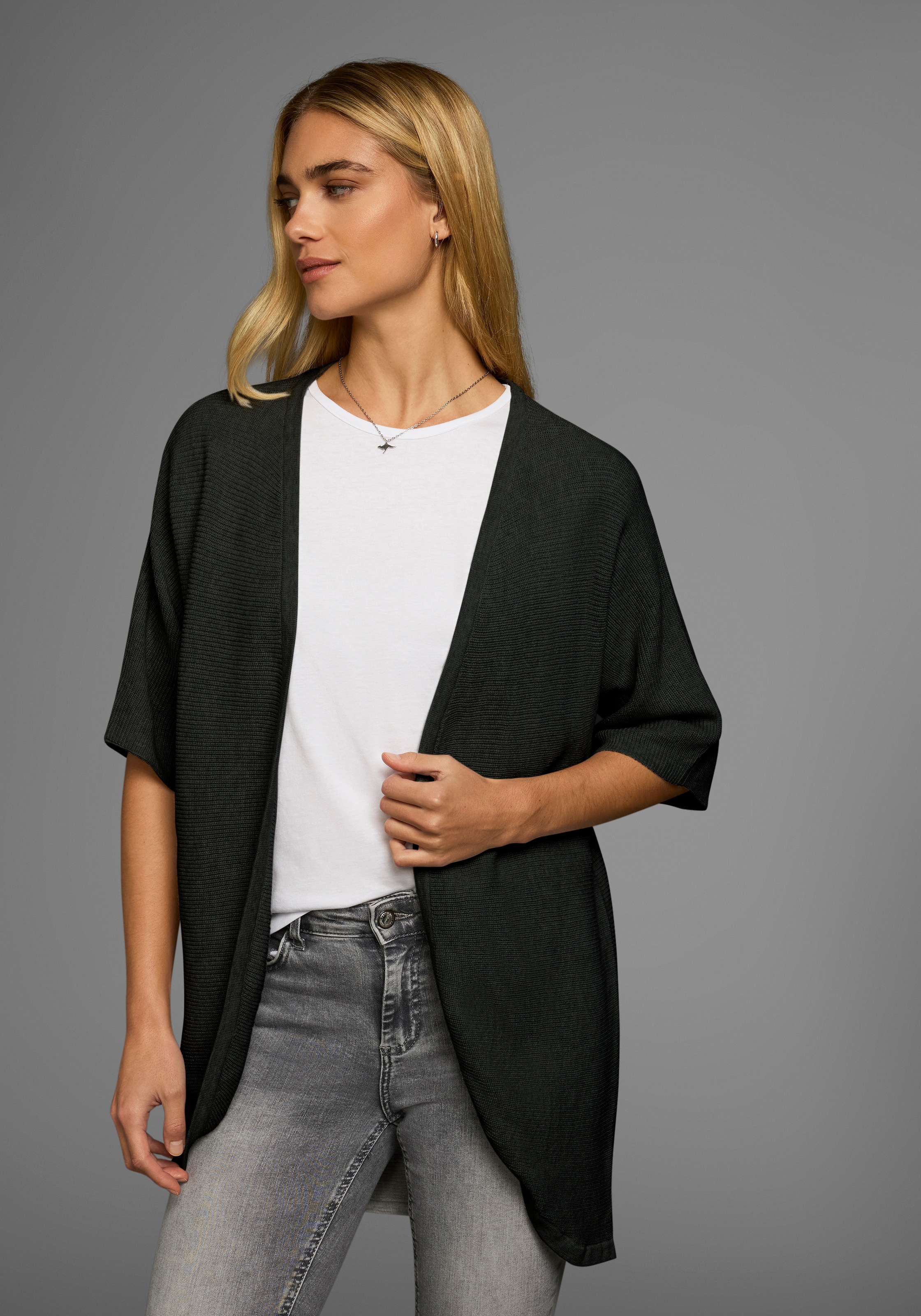 Thumbnail - Flashlights Longstrickjacke, 2 Stk. in offener Form und 3/4 Ärmeln - im Set