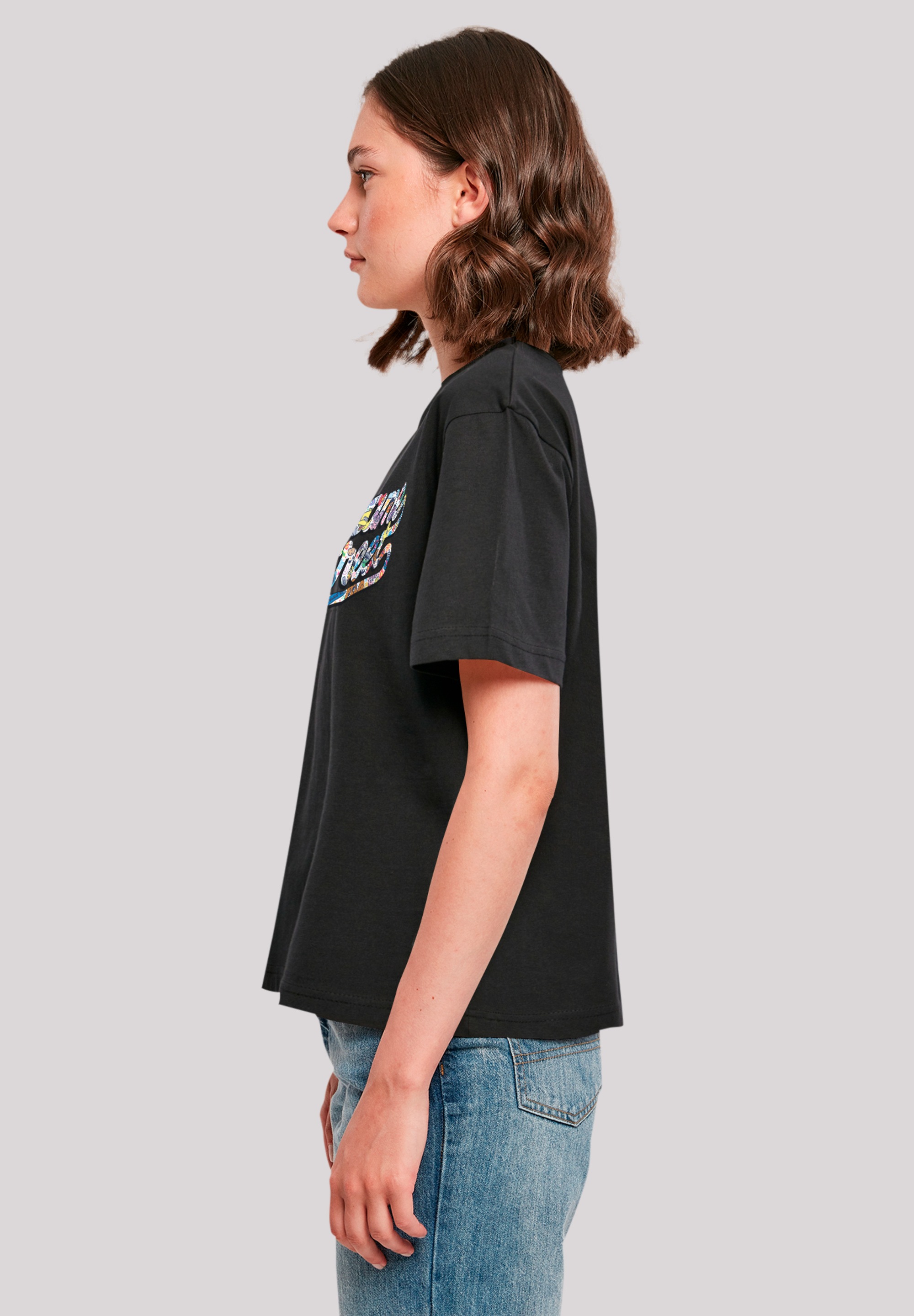 F4NT4STIC T-Shirt »Sesamstraße Coloured lettering«, Premium Qualität, Weihnachts-Kollection