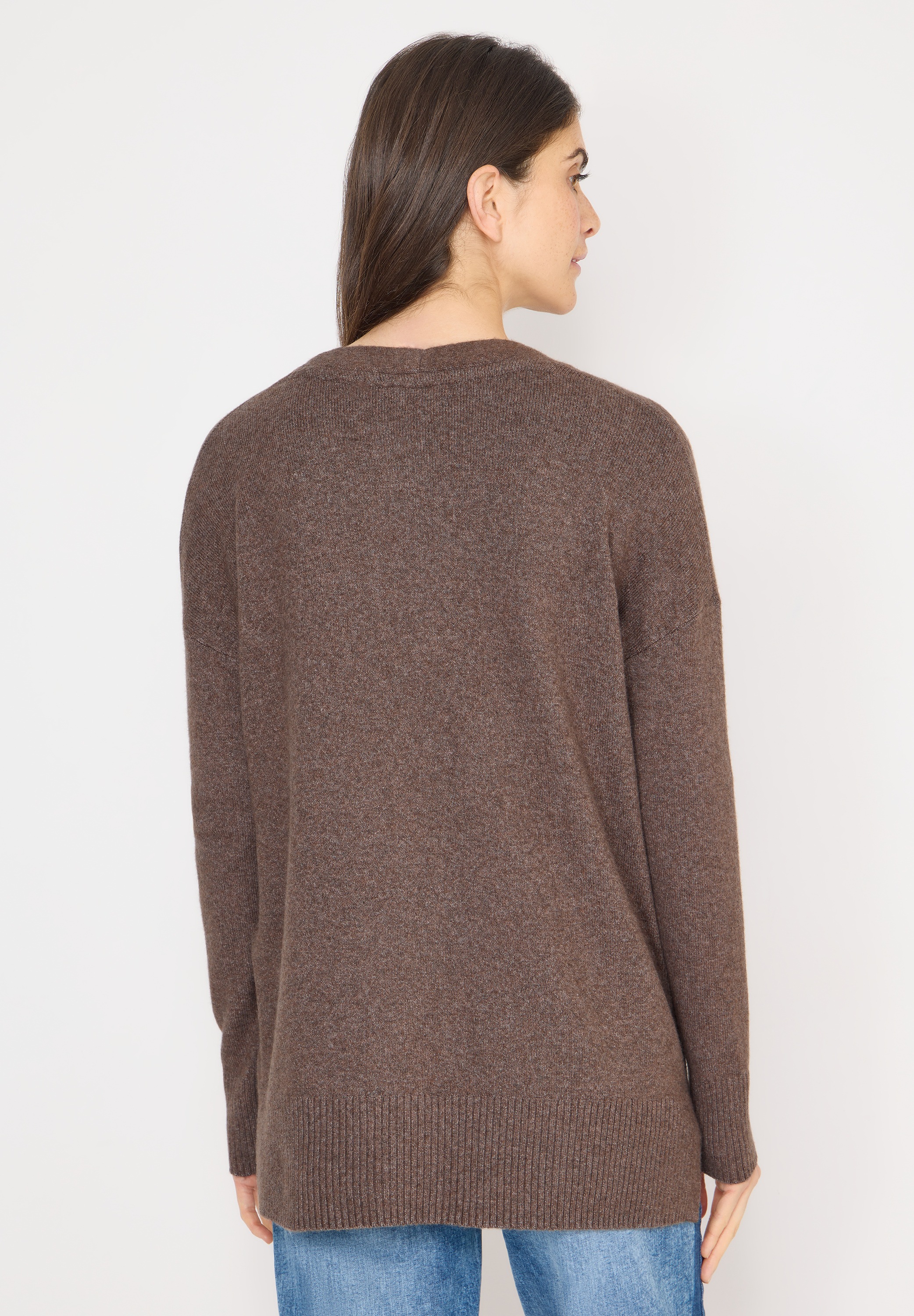 Cecil Cardigan mit Schlitz am Saum