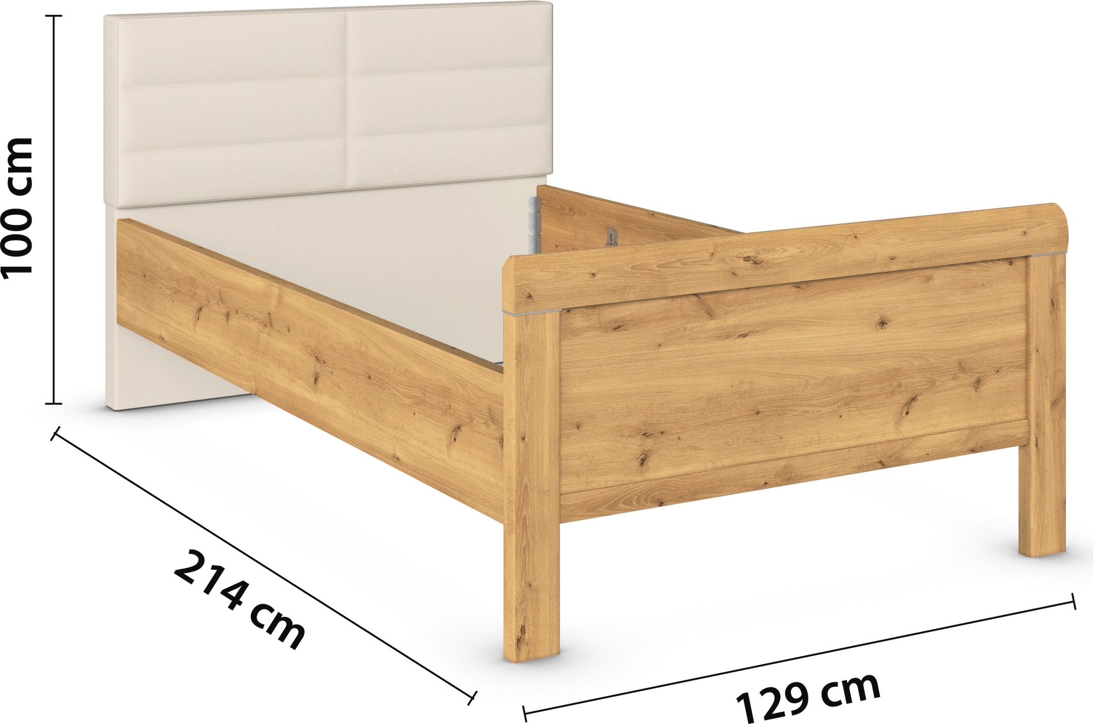 rauch Schlafzimmer-Set »Komplettschlafzimmer Schlafzimmer EVELYN«, (Set, 3 tlg.), Schrank und Bett in 2 Breiten, Nachttisch mit Paneel MADE IN GERMANY