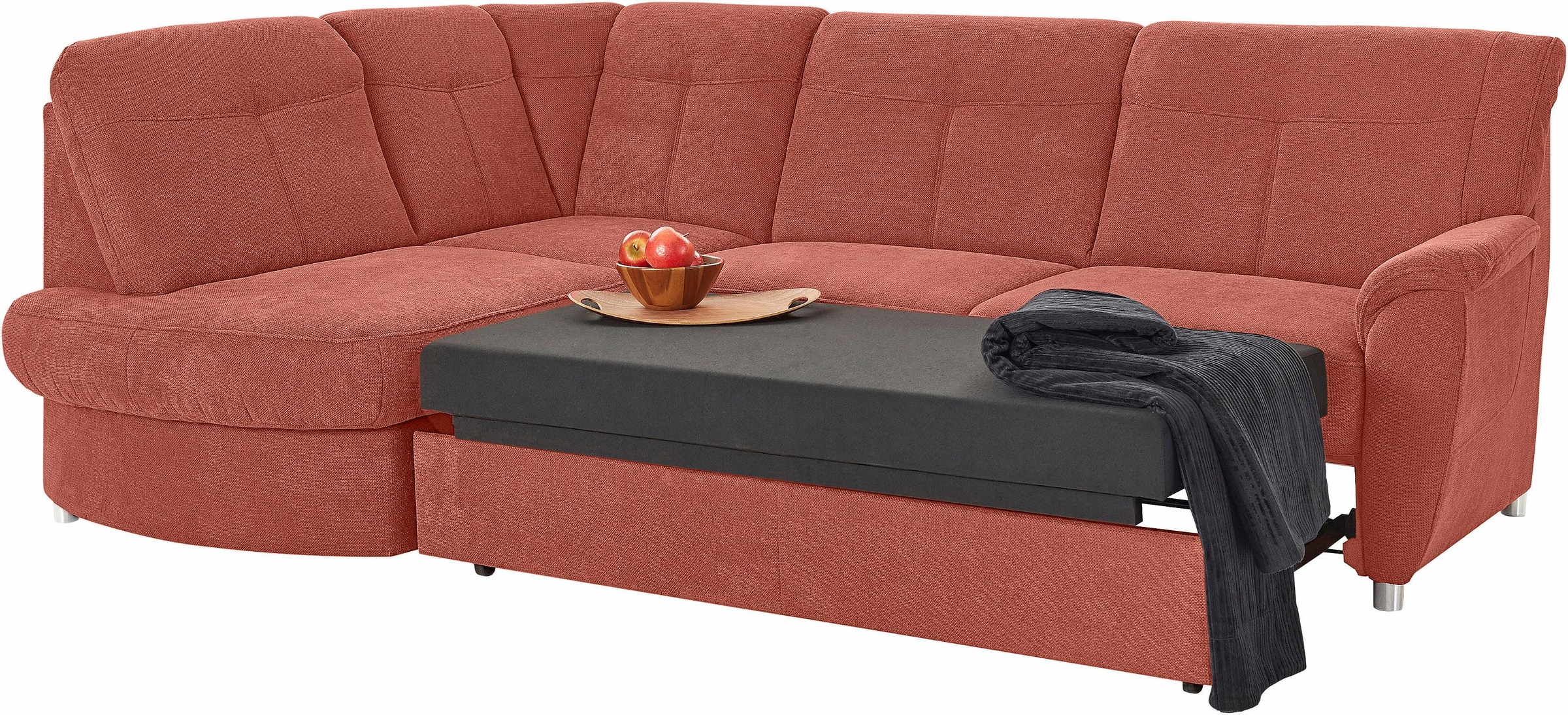 sit&more Ecksofa »Sonoma L-Form«, wahlweise mit Bettfunktion und Bettkasten