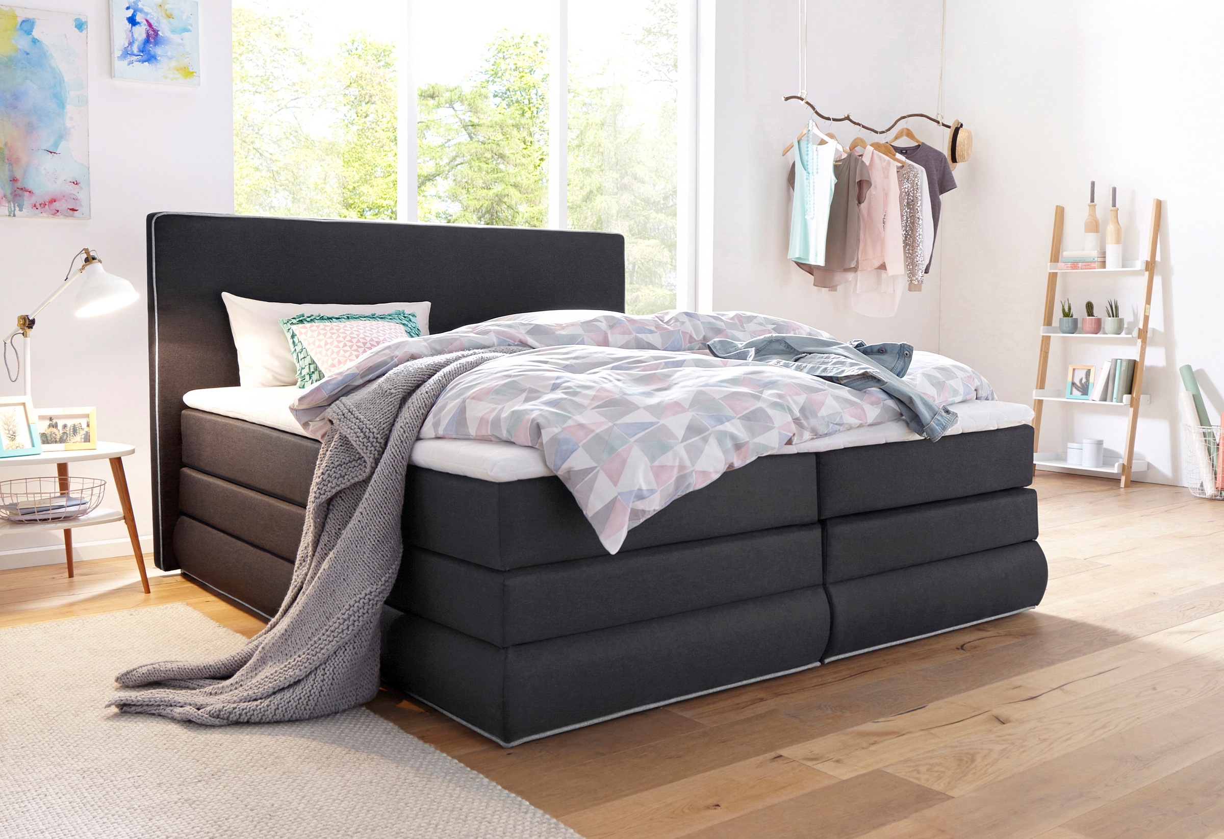 COLLECTION AB 1100000002199 "Ninoni" inkl. Bettkasten, Topper und wahlweise mit LED-Beleuchtung
