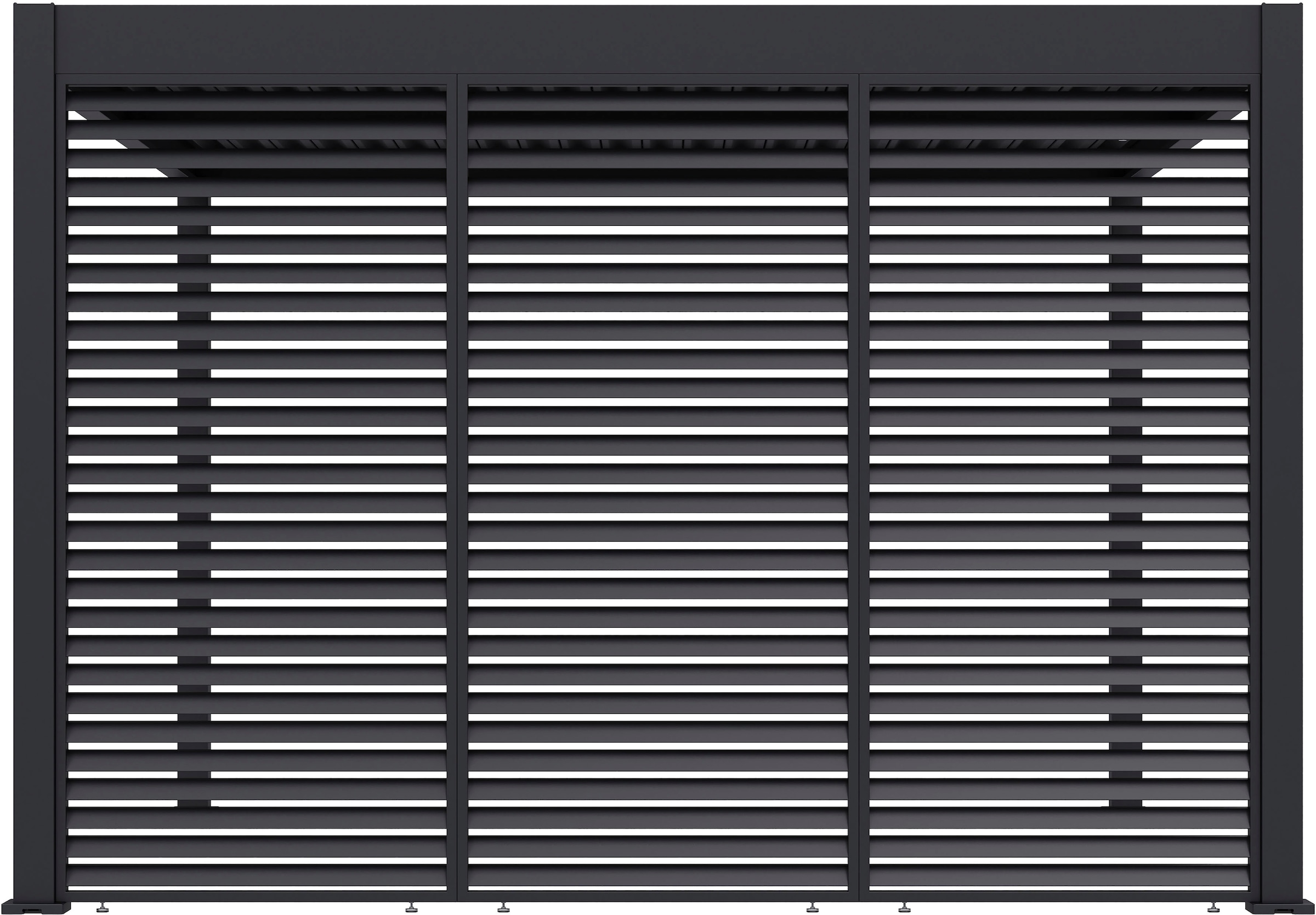 Paragon Pavillonseitenteil »Lamellen Sichtschutz für Pergola Grand Tuscan 12 Grau«