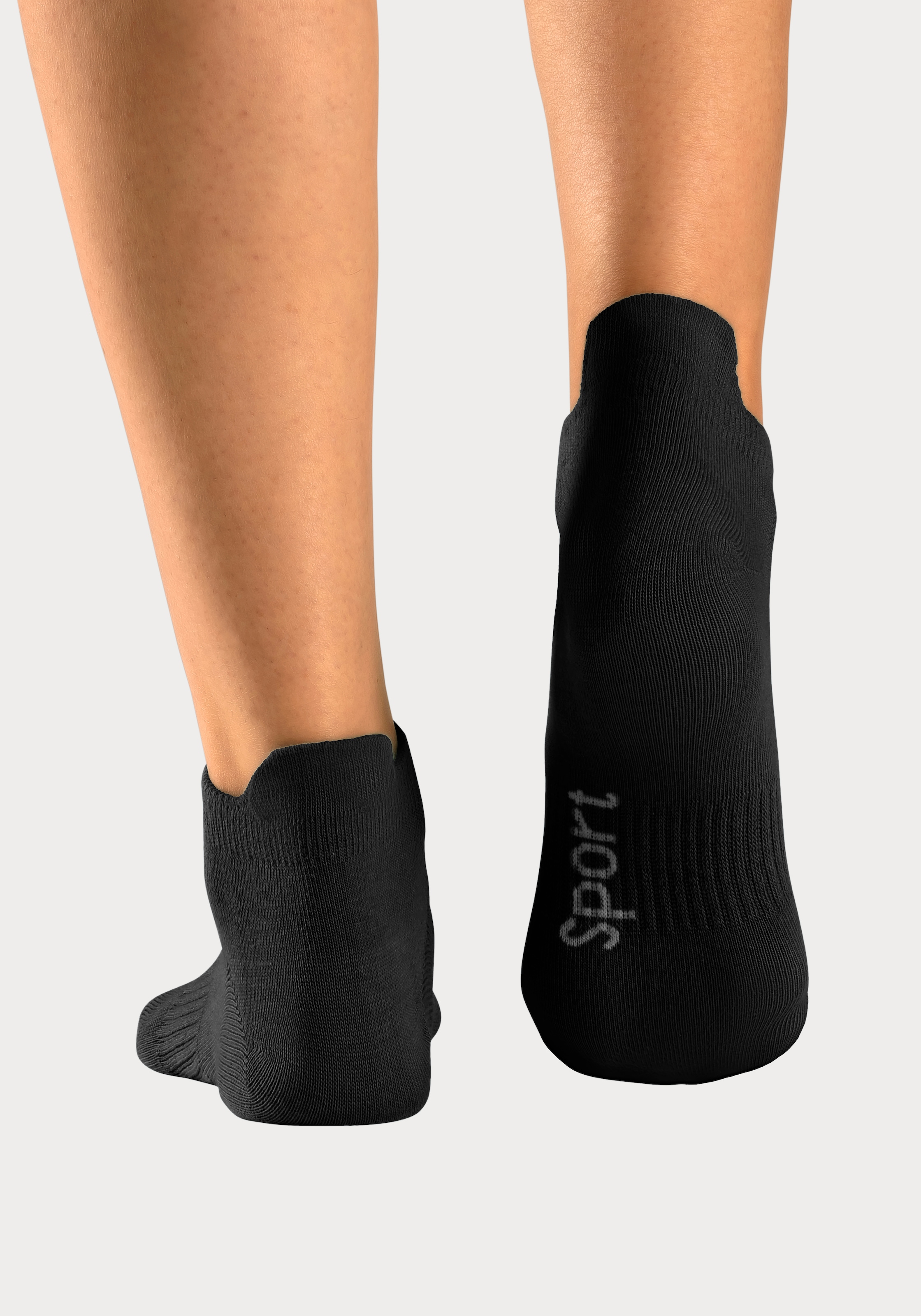 Bench. Sneakersocken, (Packung, 6 Paar), mit feiner Mesh Konstruktion und Mittelfußgummi