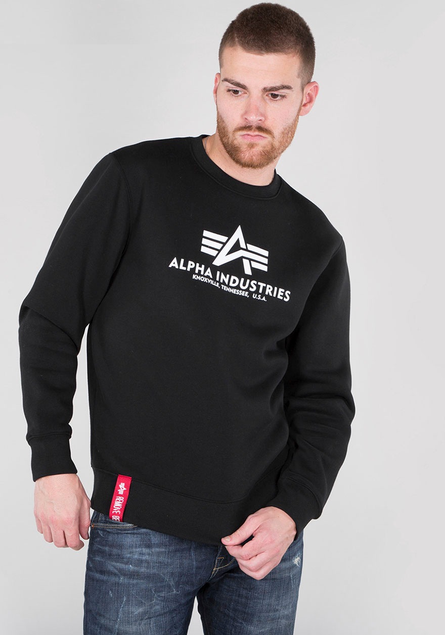 Alpha Industries Sweatshirt "Basic Sweater", Baumwollmischung, regular fit günstig online kaufen