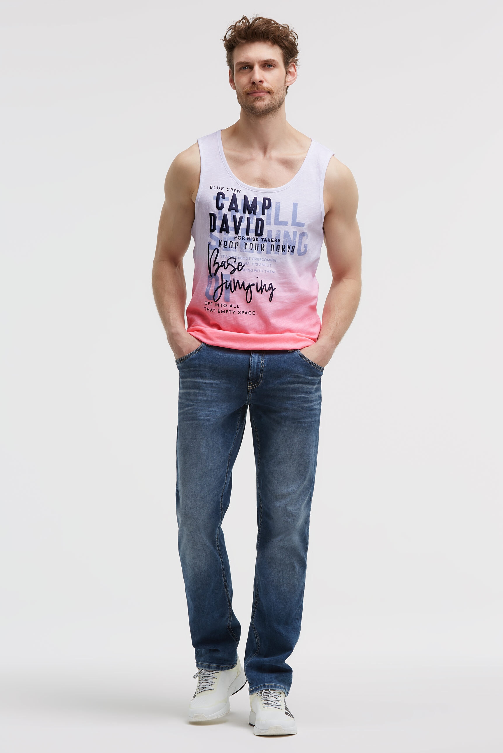 CAMP DAVID Tanktop aus Baumwolle