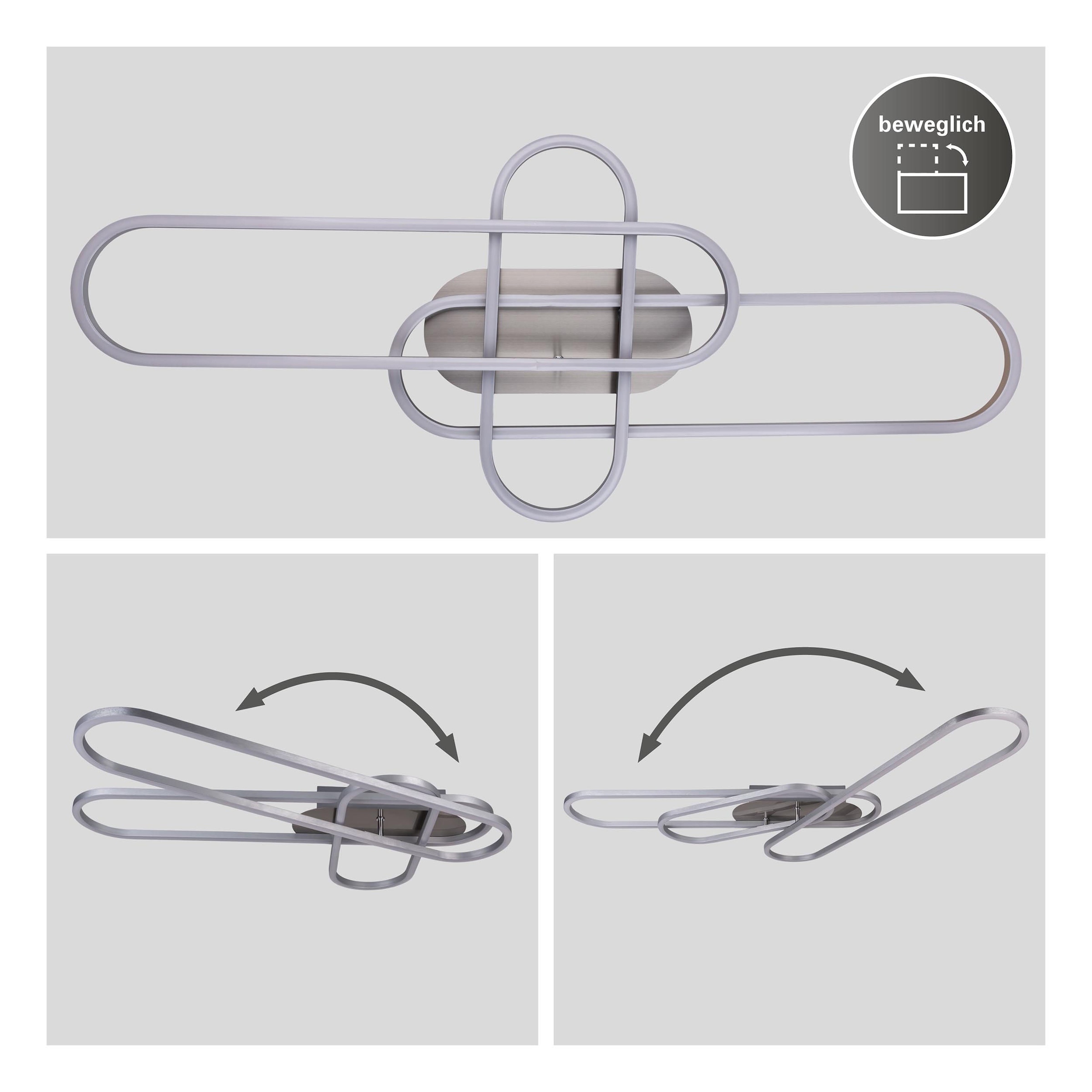 näve LED Deckenleuchte »CARLON« 2 Stk. Kaltweiß | Neutralweiß | Warmweiß Dimmbar;CCT-Funktion;Memoryfunktion;Nachtlichtfunktion;Zeitschaltuhr